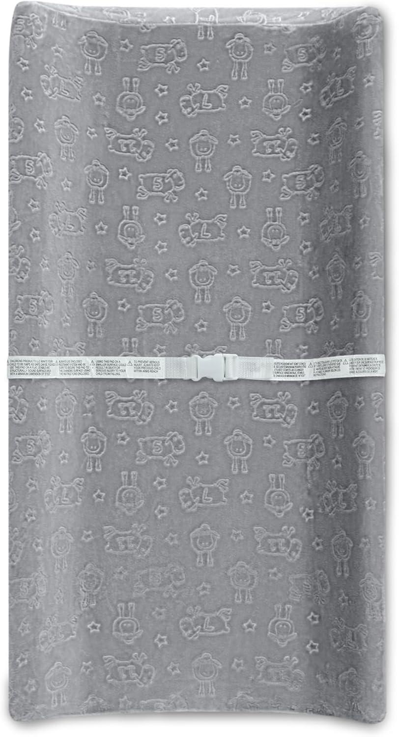 Serta Perfect Sleeper Changing Pad with Plush Cover - Gray