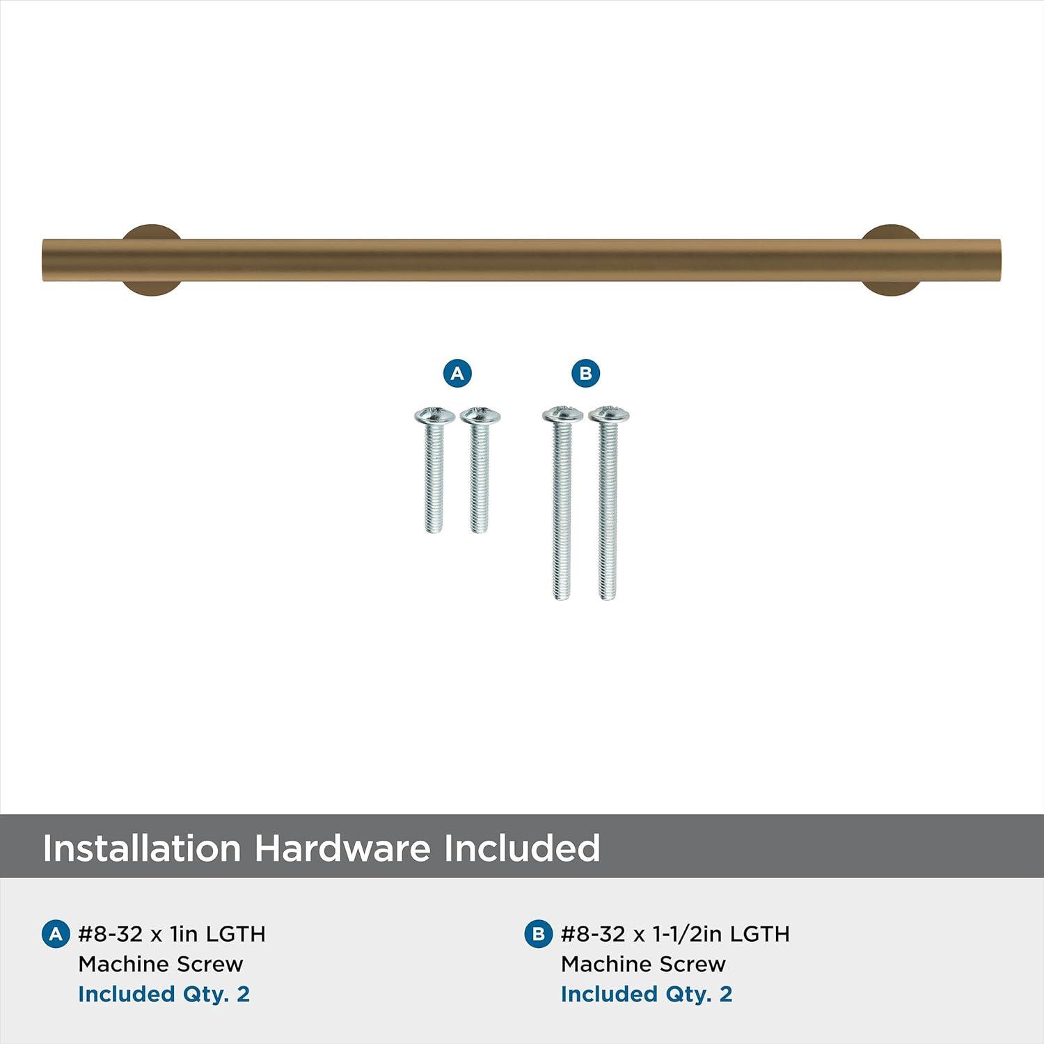 Amerock Radius 7-9/16 inch (192mm) Center-to-Center Champagne Bronze Cabinet Pull