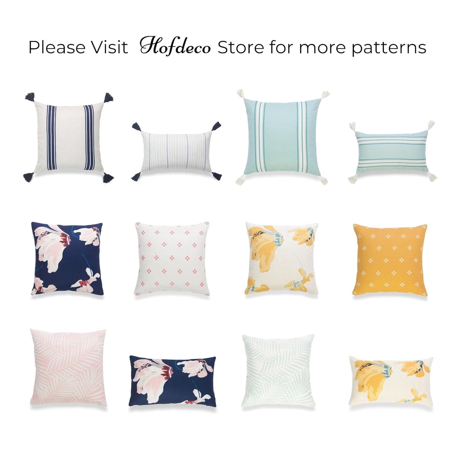 Hofdeco Spring Decorative Throw Pillow Cover ONLY, for Couch, Sofa, Bed, Yellow Floral, 18"x18"