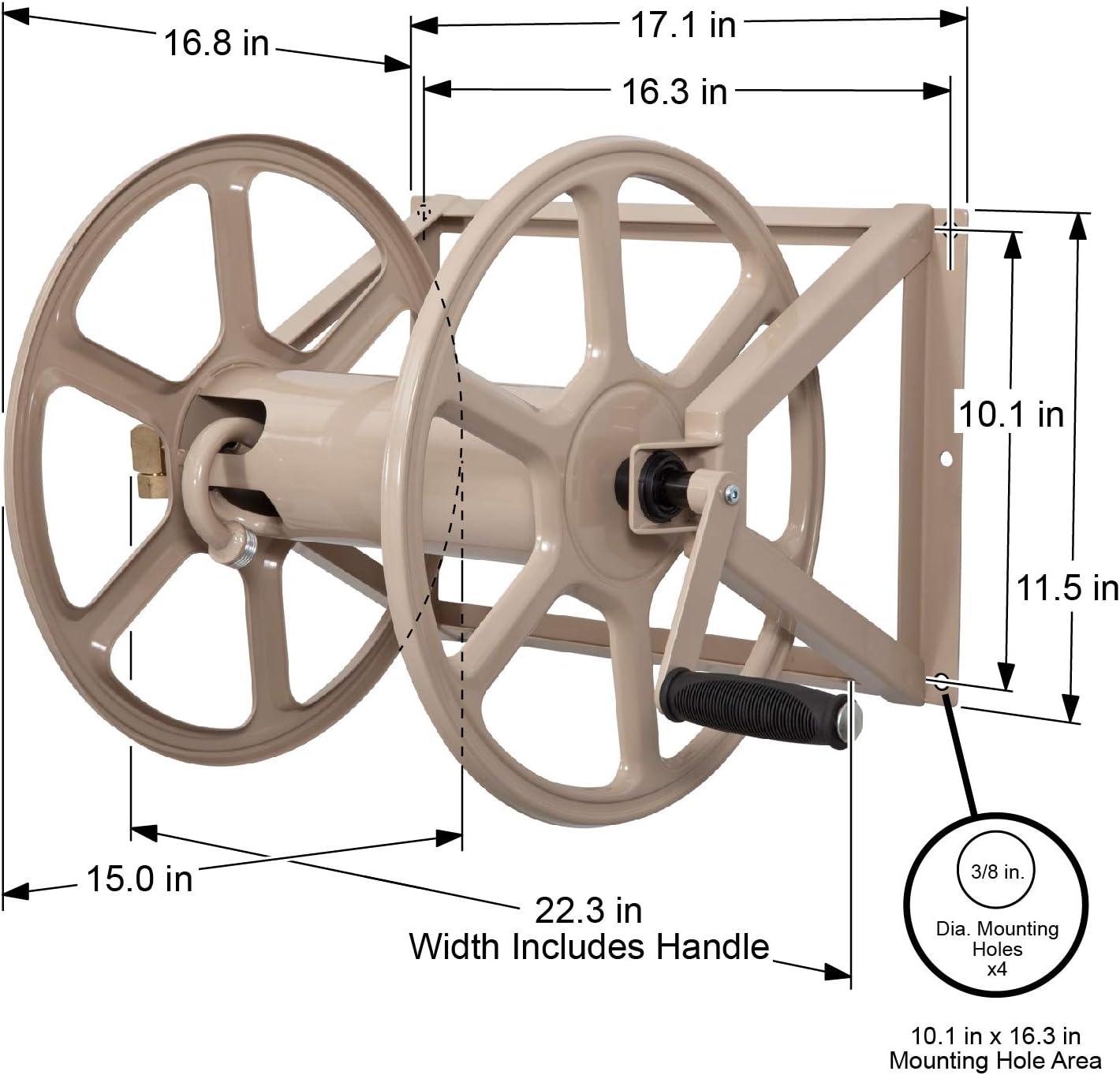 Liberty Garden 200' Stainless Steel 3 in 1 Hose Reel