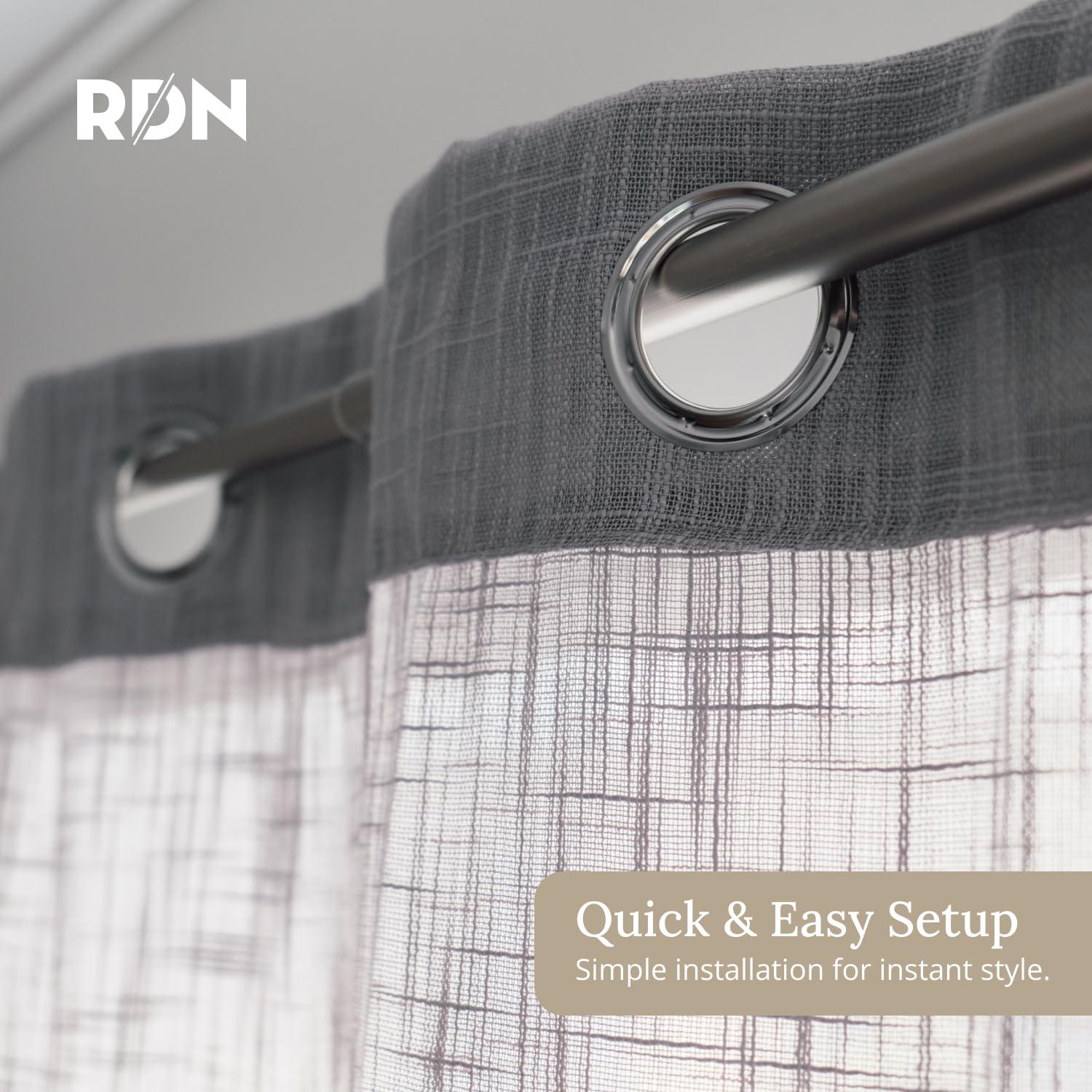 Room/Dividers/Now Adjustable Ceiling Mounted Curtain Rod - Extra Long 108-168 Inch Extendable Heavy Duty Rods for Walls, Ceilings, Windows and Room Partitions - Silver