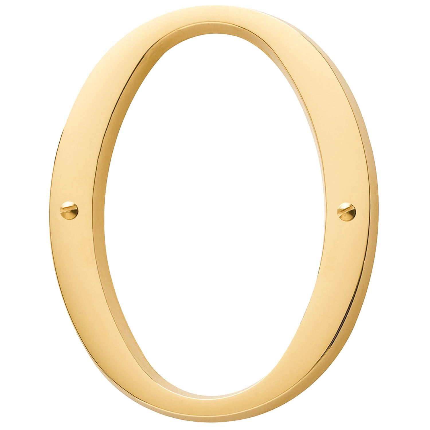 4.75" H Brass House Number