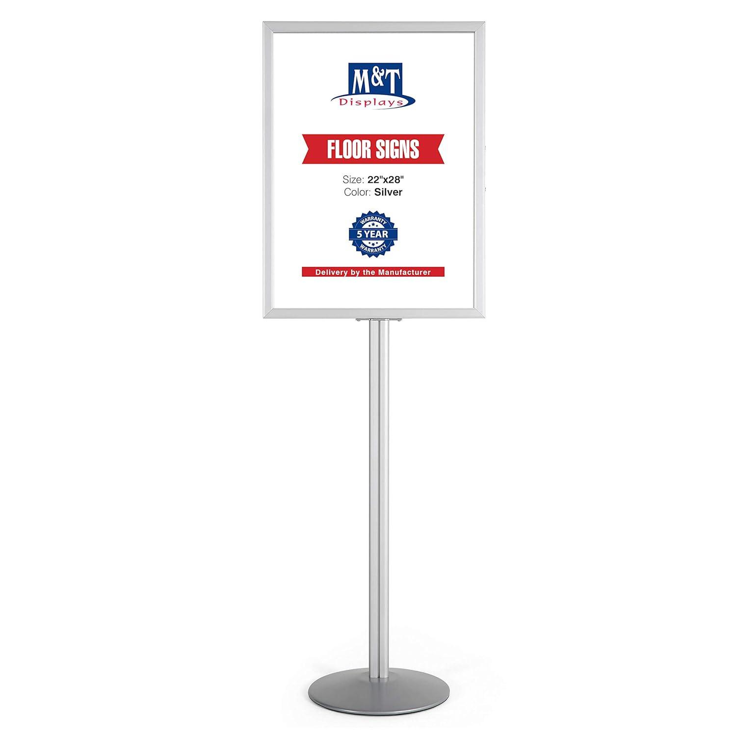 Aluminum Pedestal Sign Holder Stand
