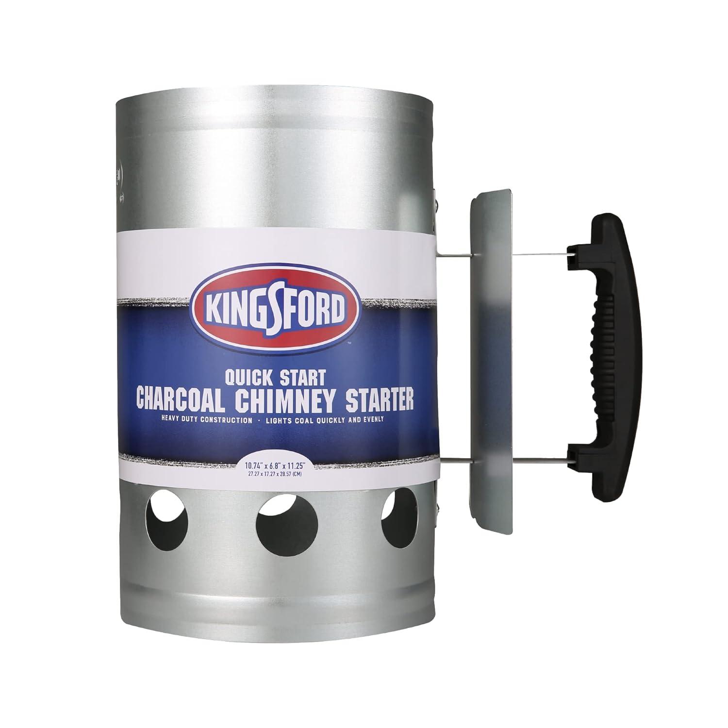 Kingsford Quick Start Zinc-Plated Steel Charcoal Chimney Starter