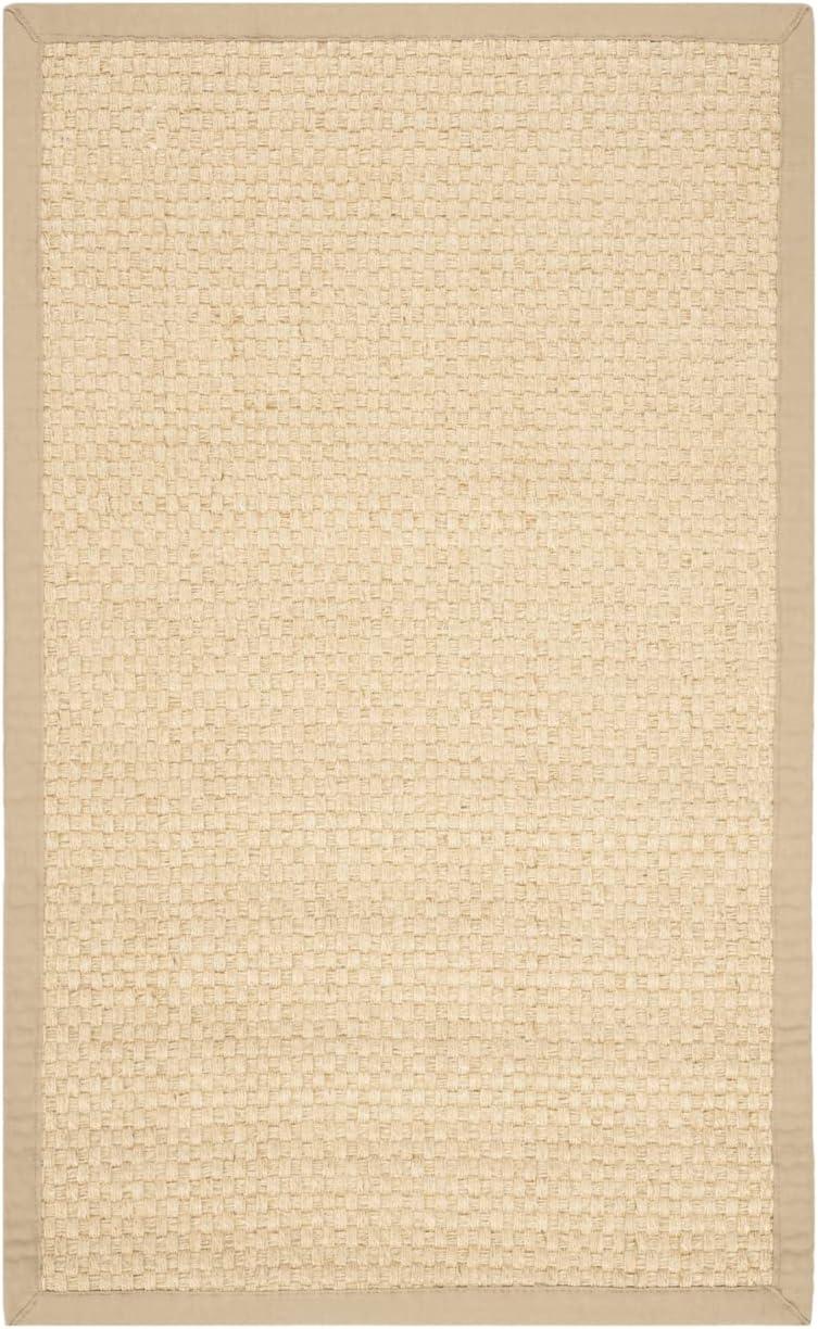 SAFAVIEH Natural Fiber Emma Solid Area Rug, Natural/Beige, 2'6" x 4'