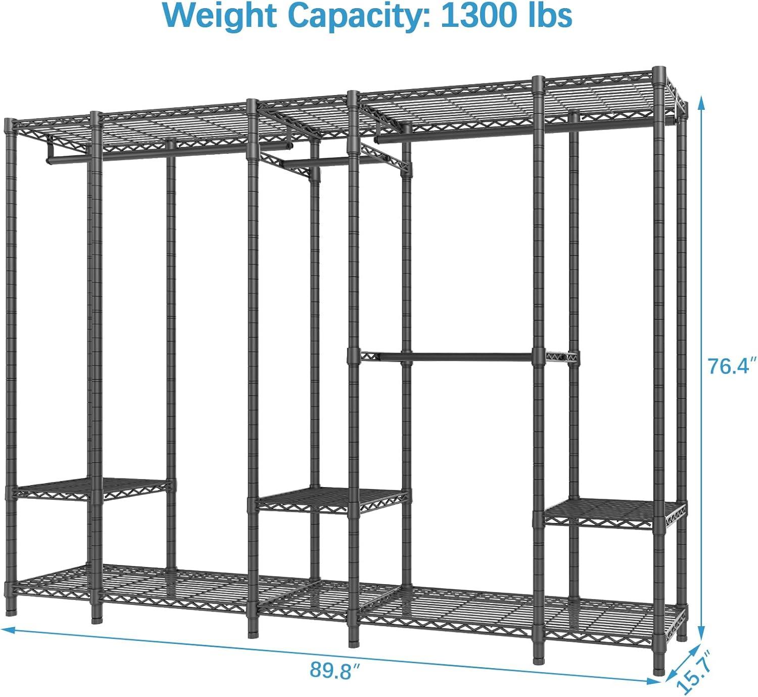 VIPEK V50i Extra Large Portable Closet Rack Wardrobe Closet Heavy Duty Clothes Rack, Max Load 1300lbs