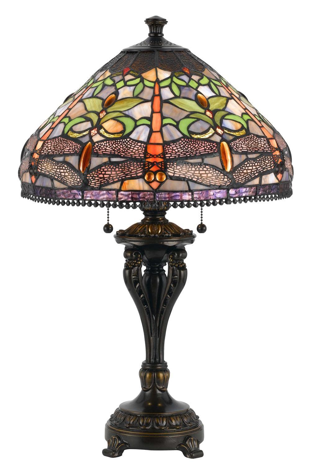 Cal Lighting, 60W X 2 Tiffany Table Lamp