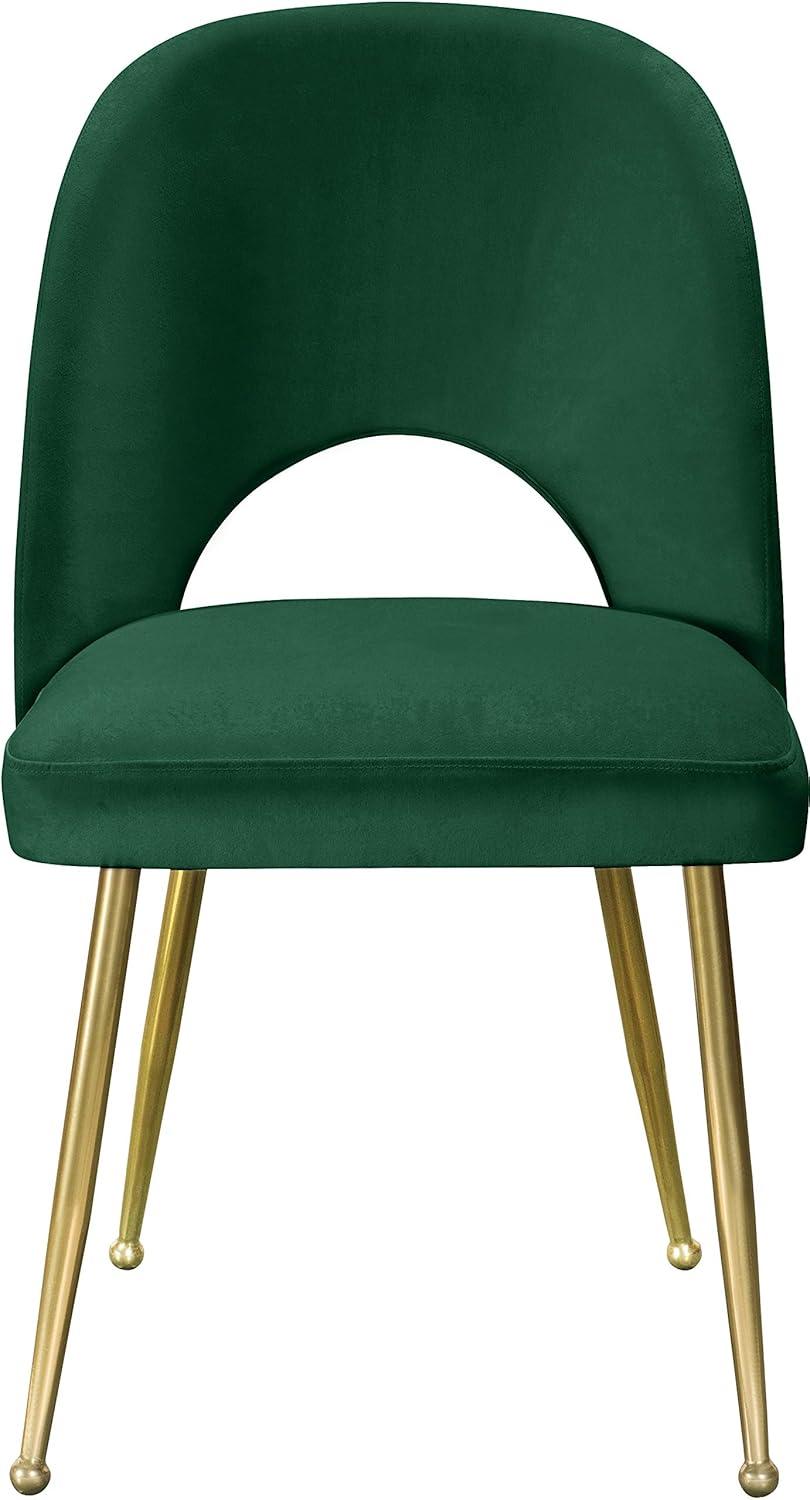 Meridian Furniture Logan Black Velvet Dining Chair (Set of 2)