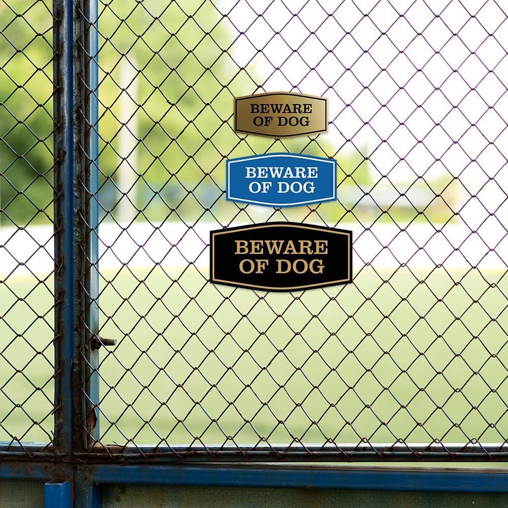 Large Red ABS Plastic Beware of Dog Sign