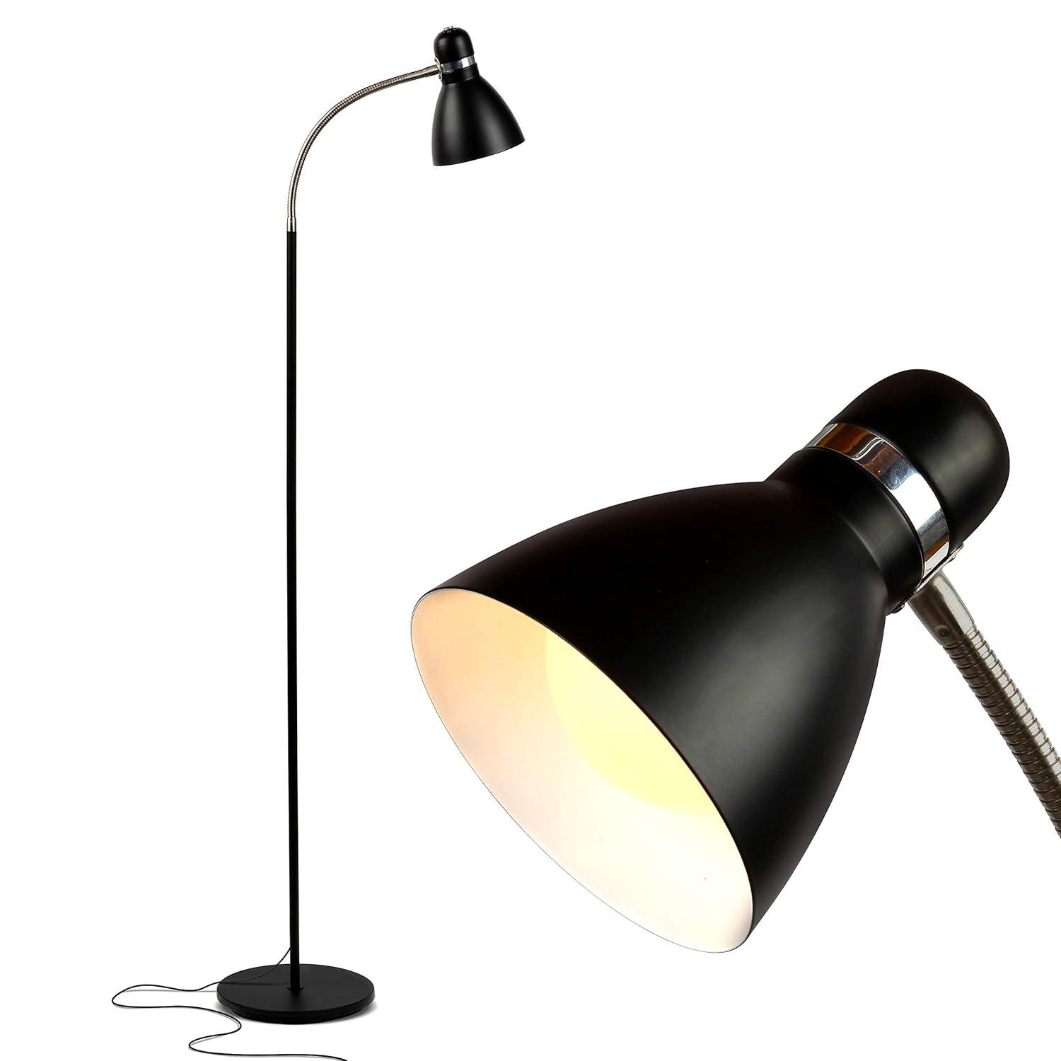 Brightech Avery 62.5 in. Modern LED Standing Floor Lamp with Metal Cone Shade and 3-Way Dimming Light