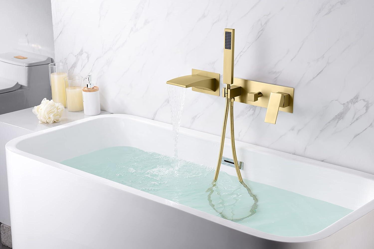 sumerain S2121BGW 1 Handle Bathroom Waterfall Faucet with Diverter