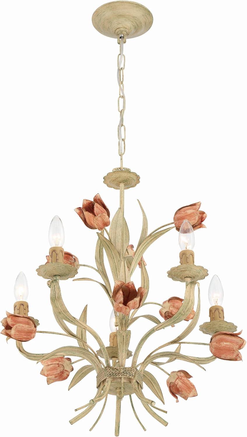 Crystorama Lighting Southport 5 - Light Chandelier in Wet White