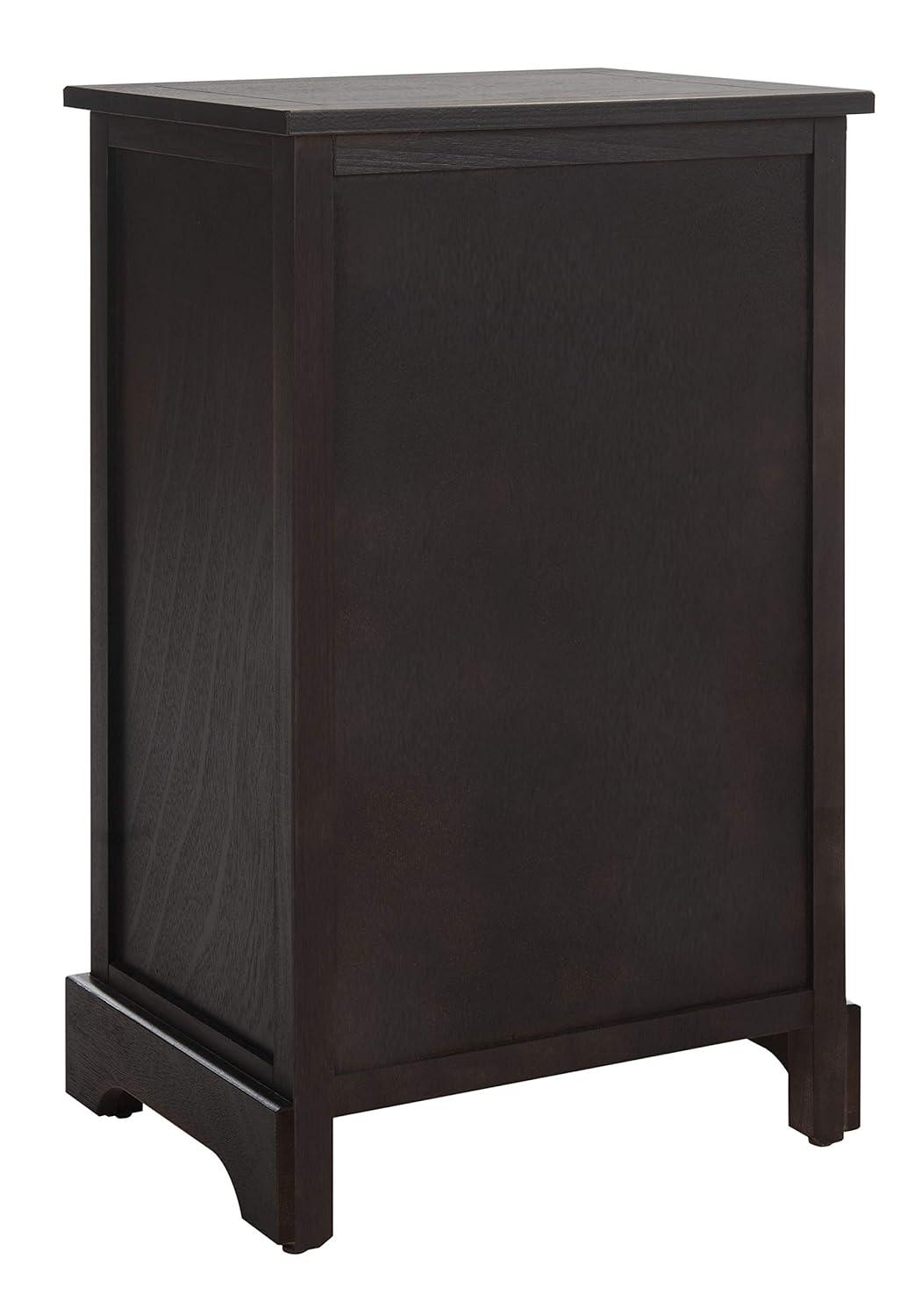 Carrie Side Storage Side Table - AMH5700F - Brown - Safavieh Couture