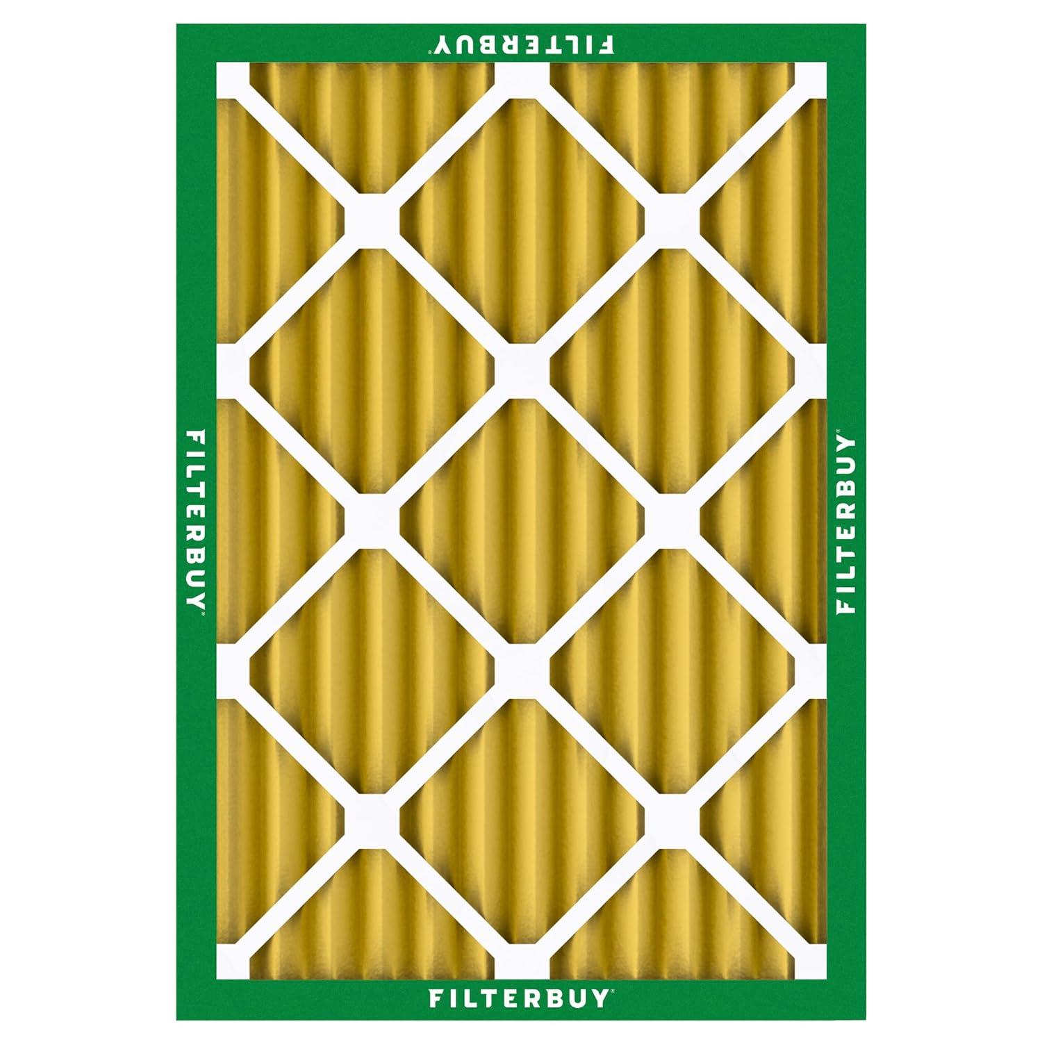 Filterbuy 10x17x2 MERV 11 Pleated HVAC AC Furnace Air Filters for WEN 3410 Air Filtration System (1-Pack)