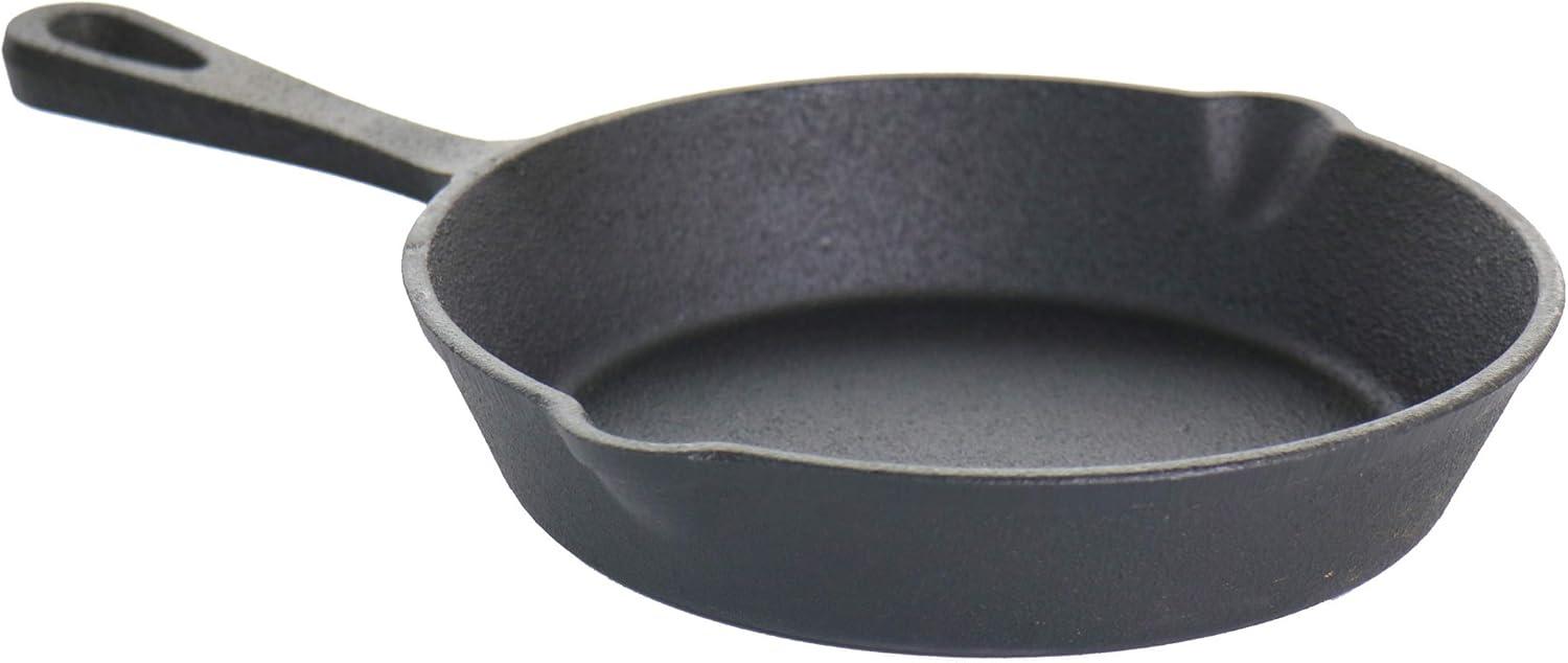 MegaChef Pre-Seasoned 3 Piece Cast Iron Skillet Set