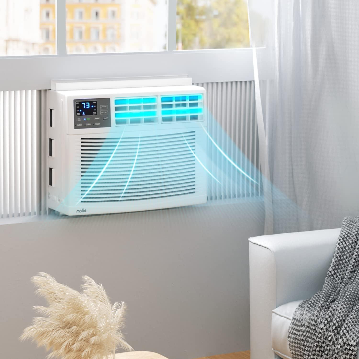 12,000 BTU WIFI Control + Timer Window Air Conditioner 450 sp.ft 6 Mode AC Unit