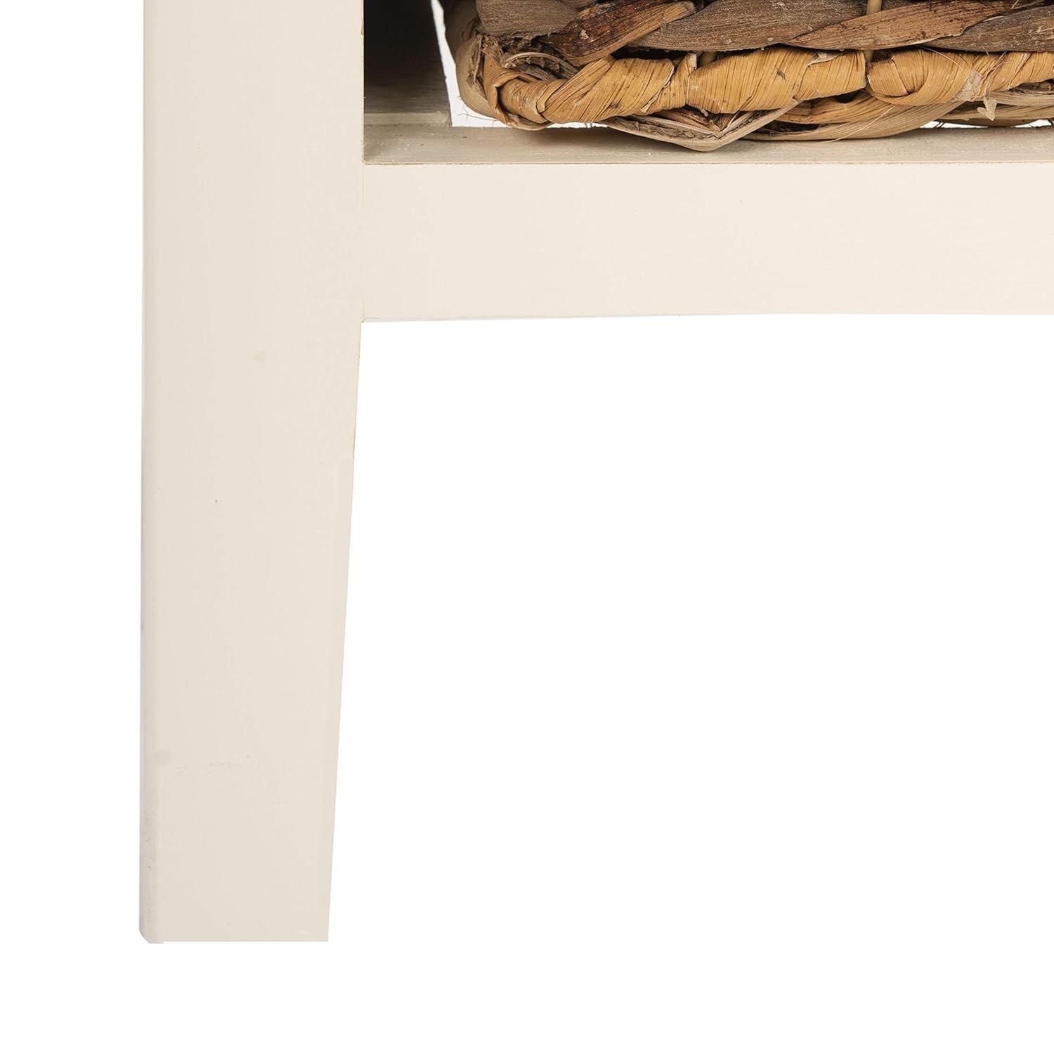 Everly Drawer Side Table - Vintage White - Safavieh.