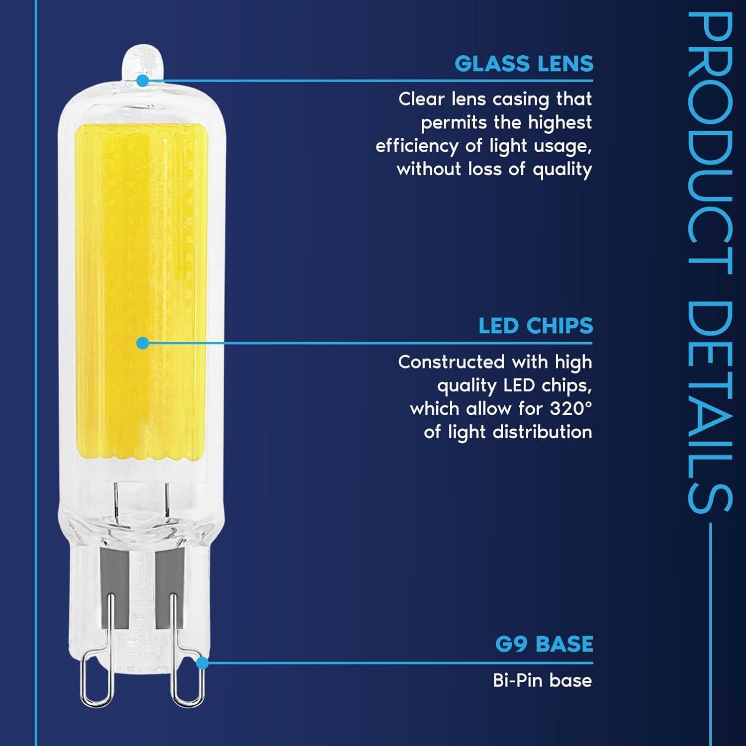 50 Watt Equivalent T4 G9/Bi-pin Dimmable LED Bulb