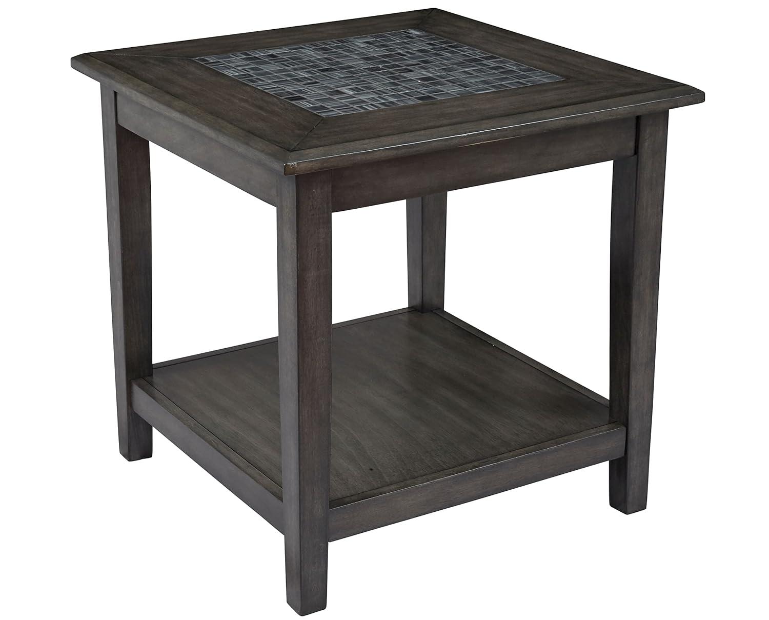 Jofran Baroque End Table with Mosaic Tile Inlay