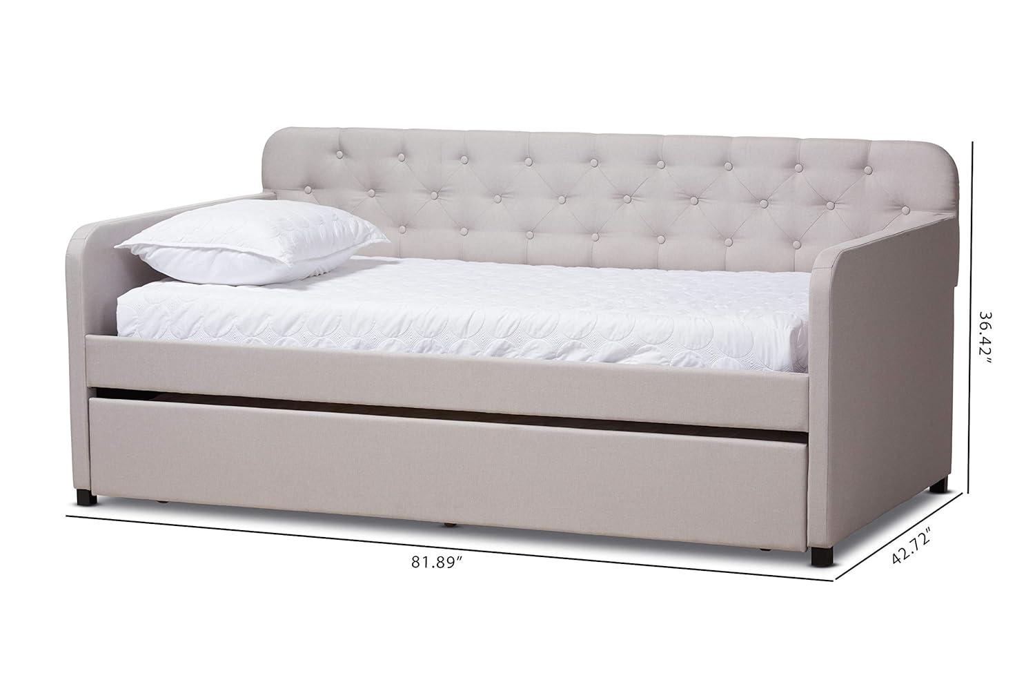 Baxton Studio Daybeds Twin Beige