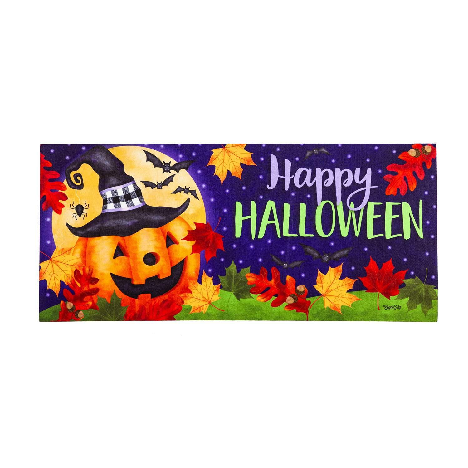 Evergreen Enterprises, Inc Sassafras Fall Holiday Set of 5 20"x10" Door Mats with Rubber Display Frame, Collection #2