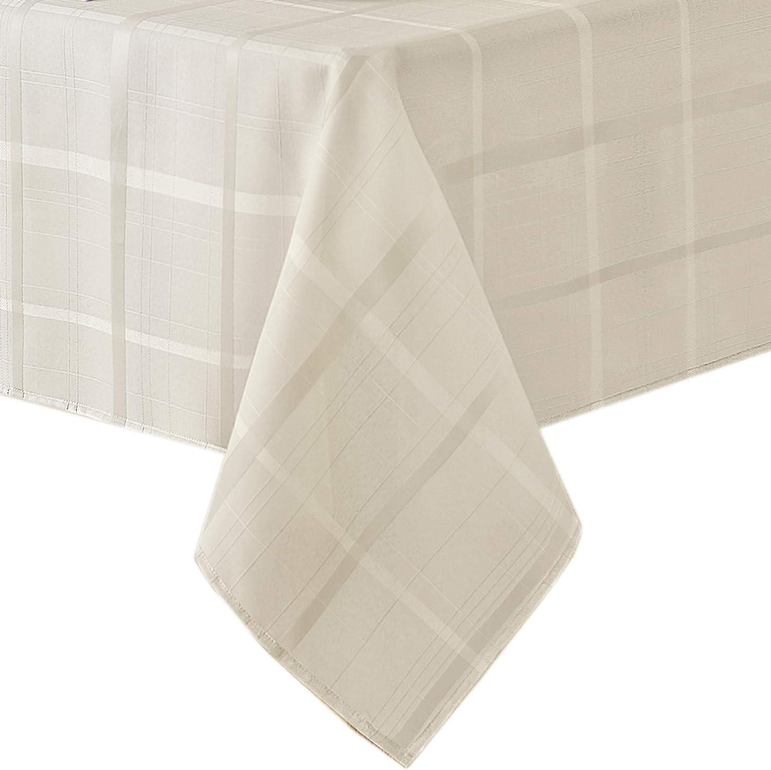 Elrene Elegance Plaid Stain & Water Resistant Tablecloth - Elrene Home Fashions