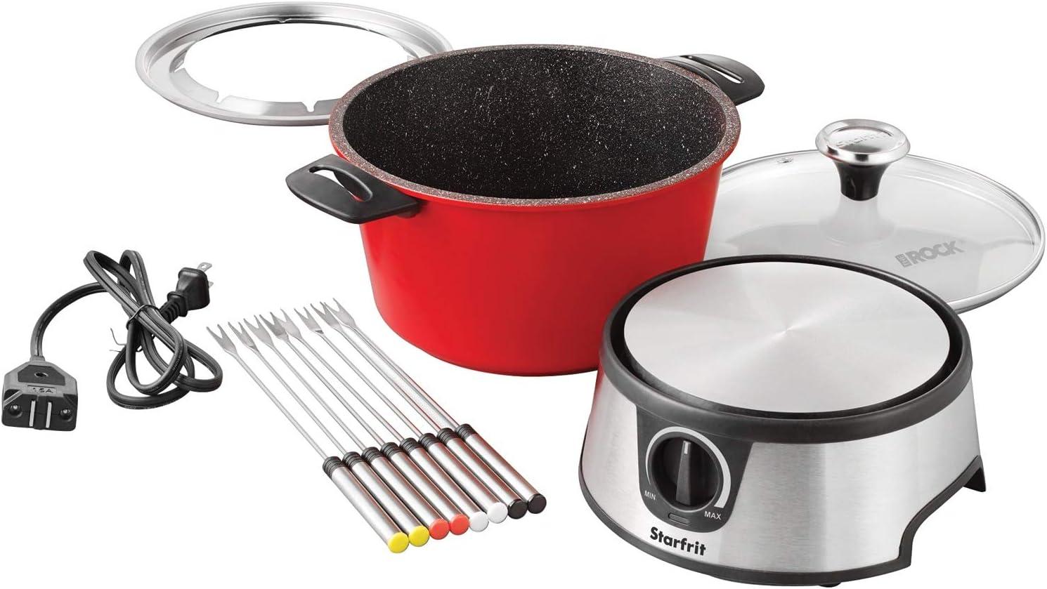 Starfrit The Rock Electric Fondue Set, Red
