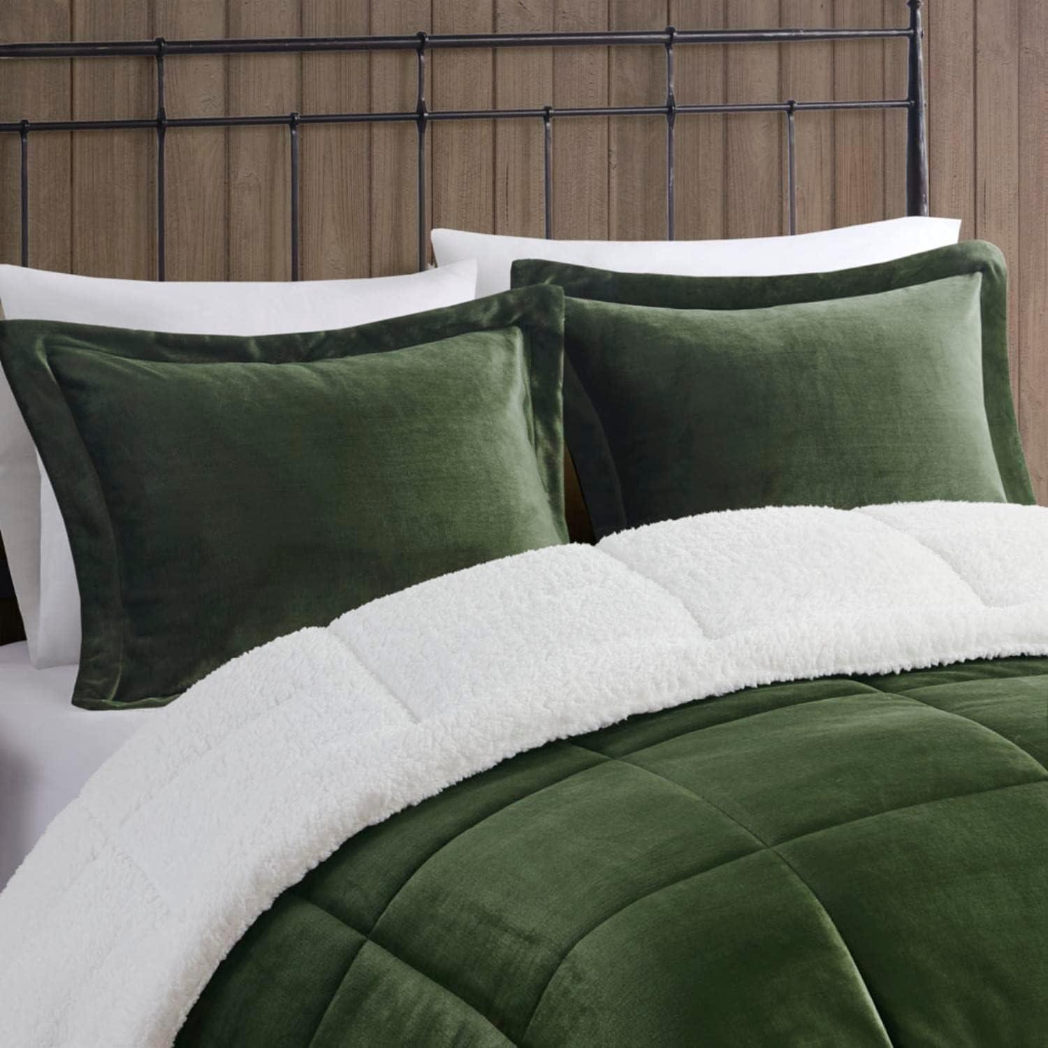 Woolrich Alton Plush to Sherpa Down Alternative Comforter Set