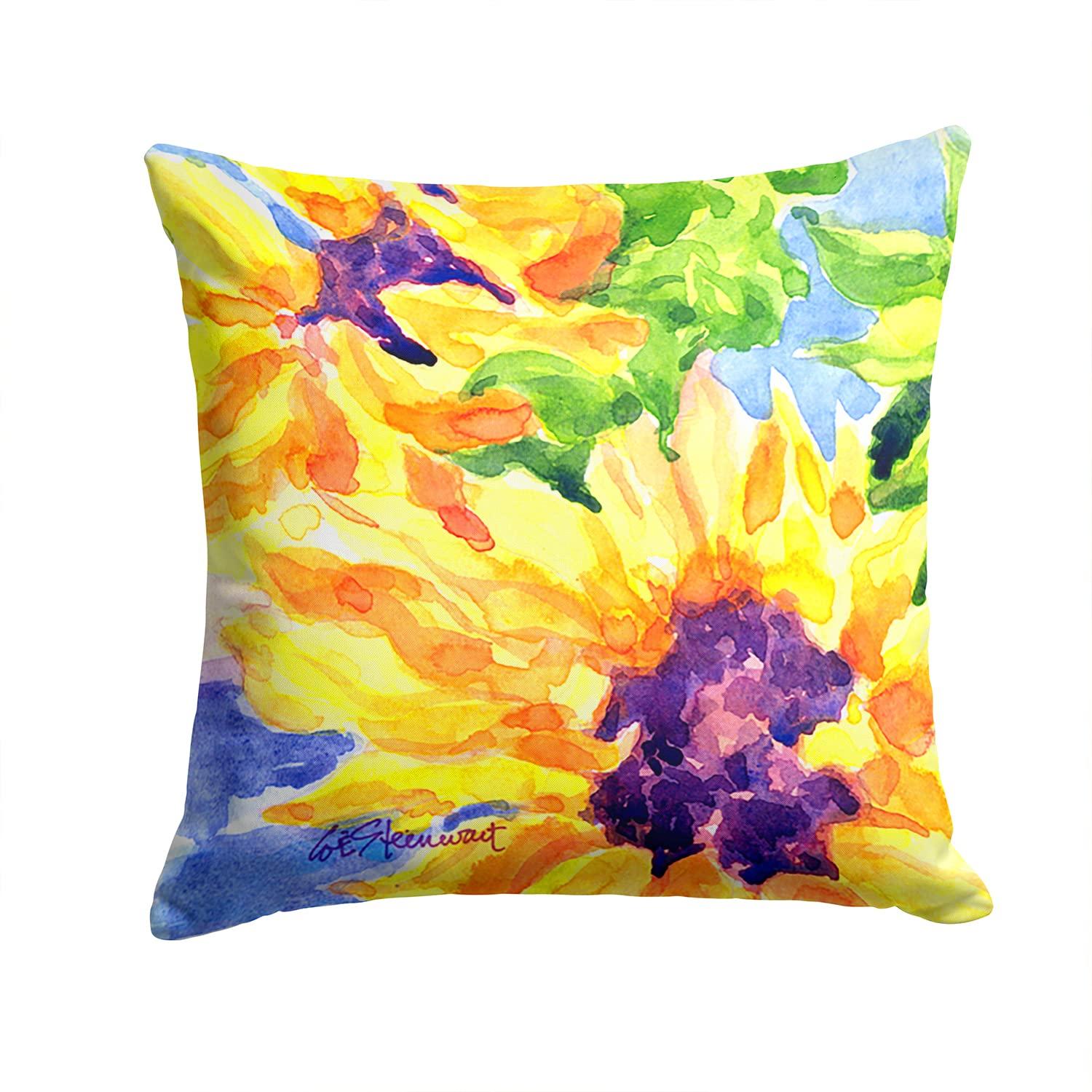 Caroline's Treasures Sunflowers Floral Indoor/Outdoor Throw Pillow