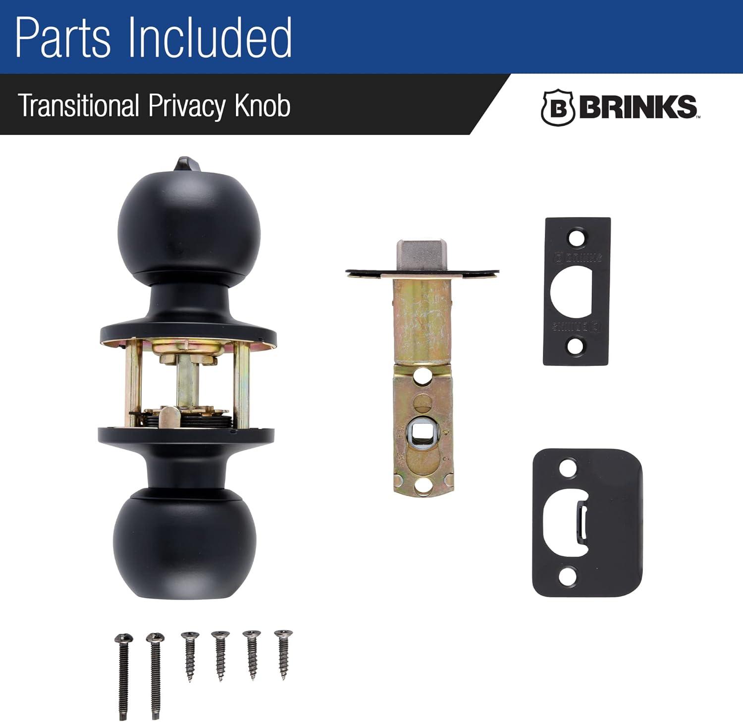 Brinks Raleigh Series Privacy Transitional Ball Knob