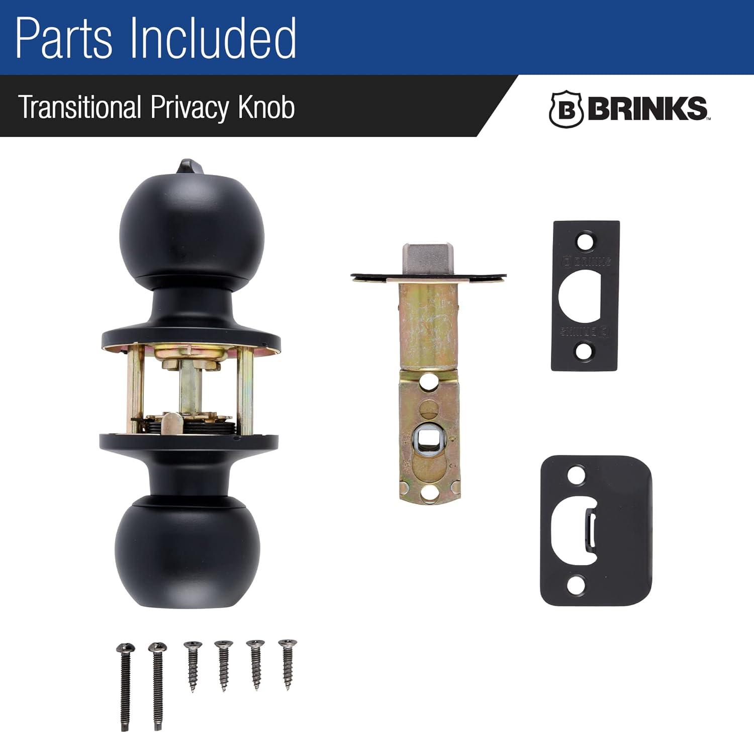 Brinks Raleigh Series Privacy Transitional Ball Knob