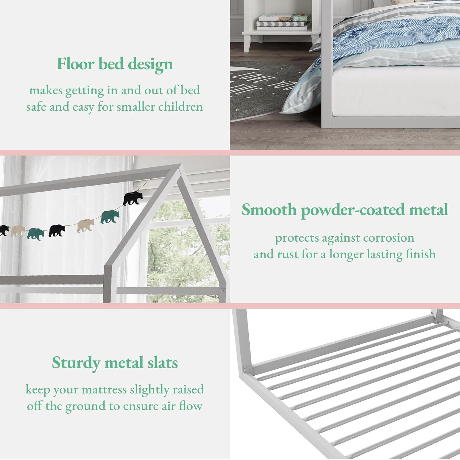 Skyler Metal Montessori House Bed