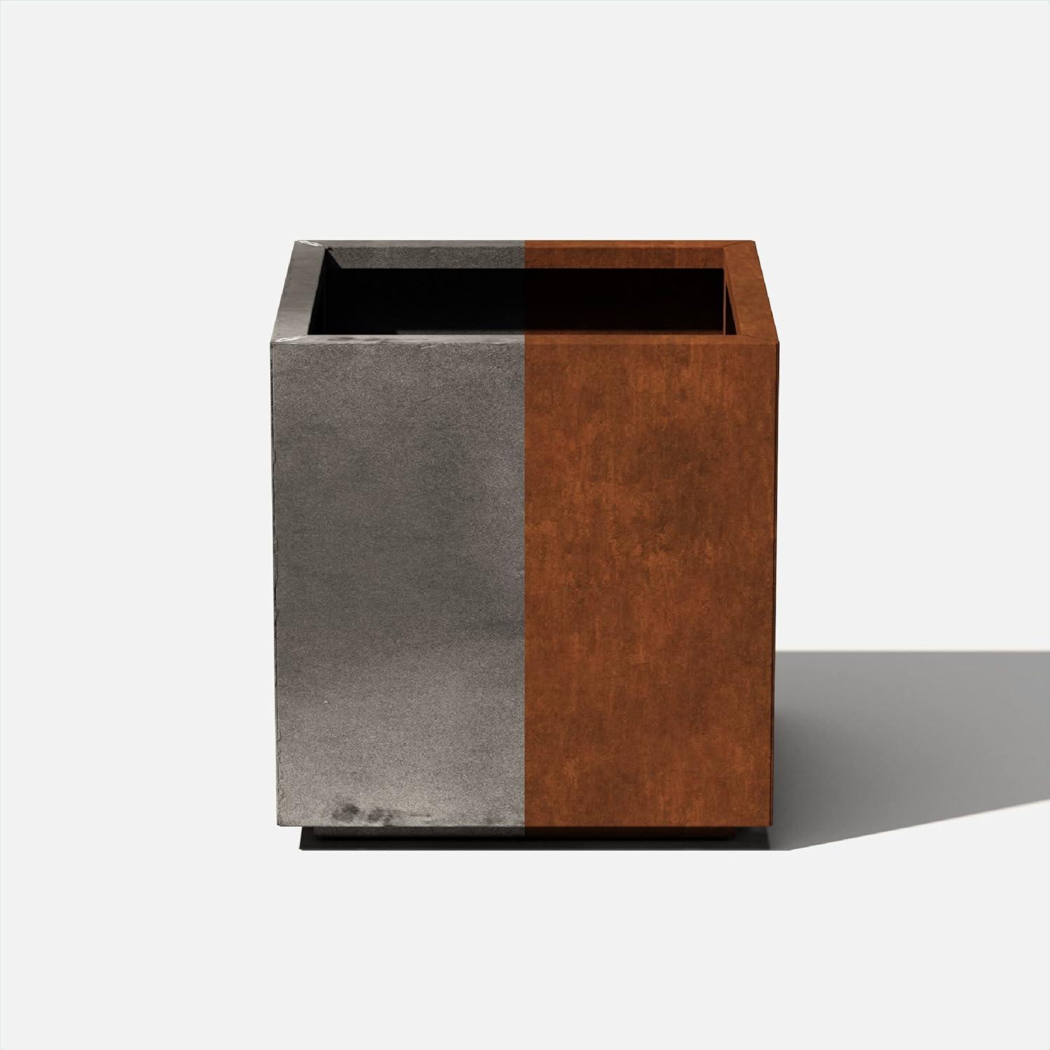 Corten Steel Series Cube Planter Box