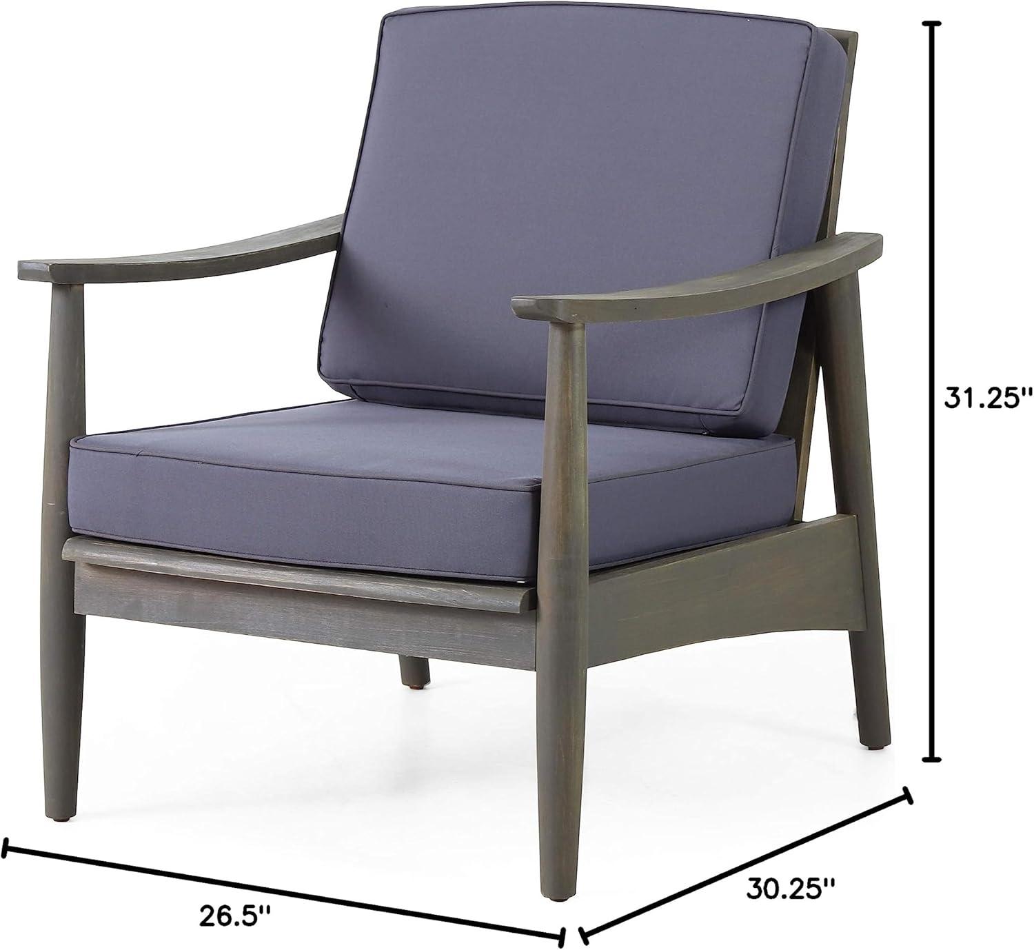 Rosecliff Heights James Outdoor Patio Chair with Cushions (Set of 2)