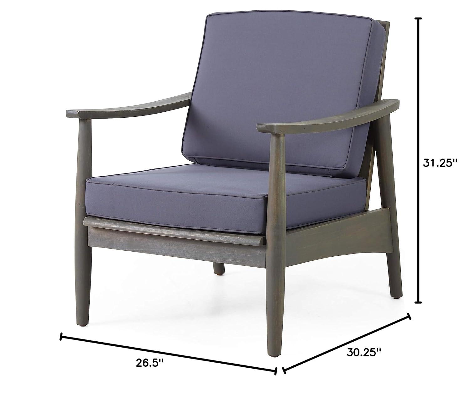 Rosecliff Heights James Outdoor Patio Chair with Cushions (Set of 2)