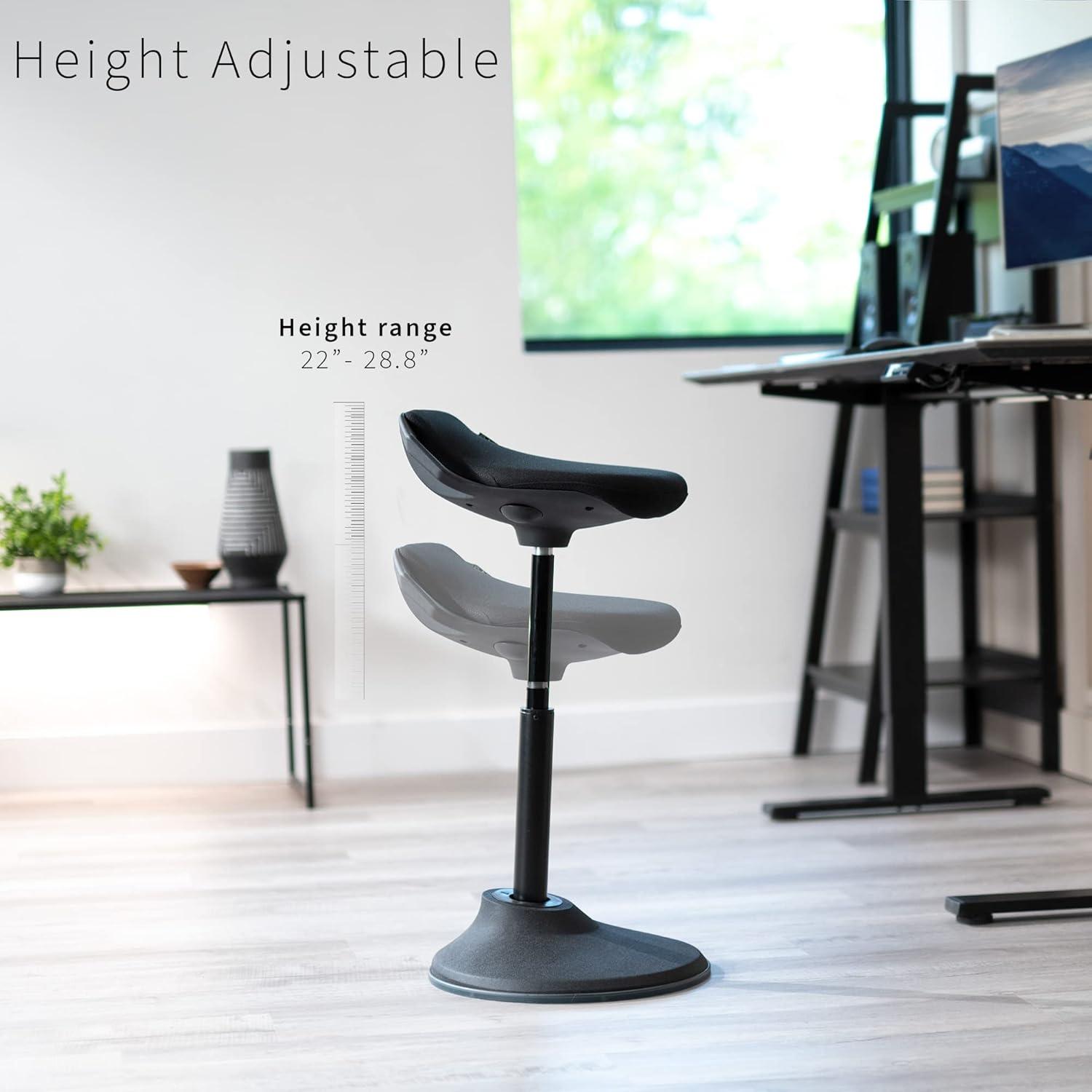 VIVO Ergonomic Height Adjustable Perch Stool for Home and Office