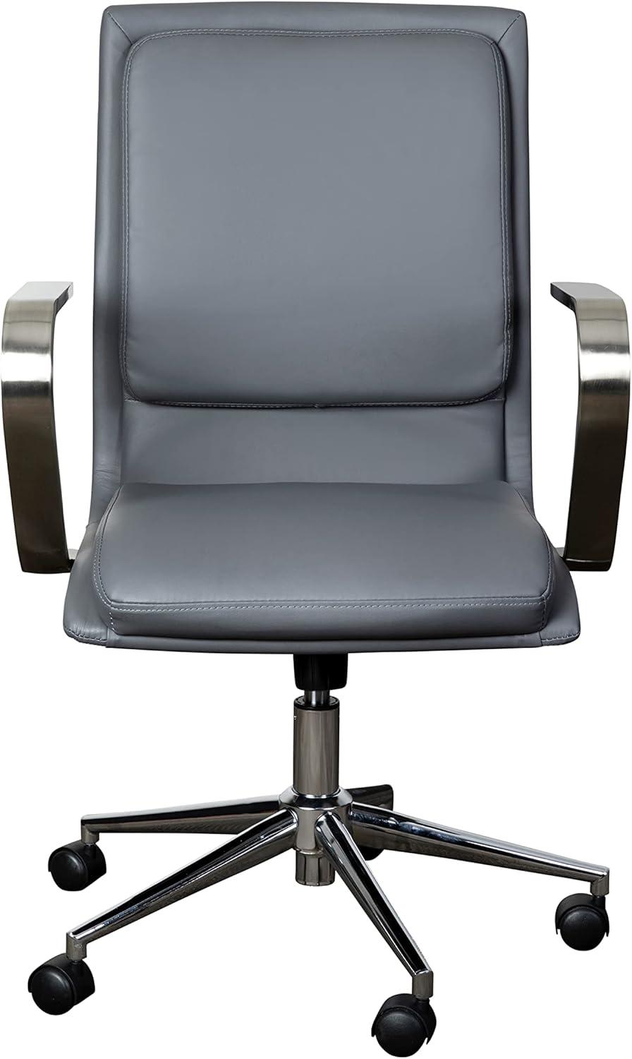 Flash Furniture Mid-Back Designer Upholstered Swivel Executive Office Chair with Armrests
