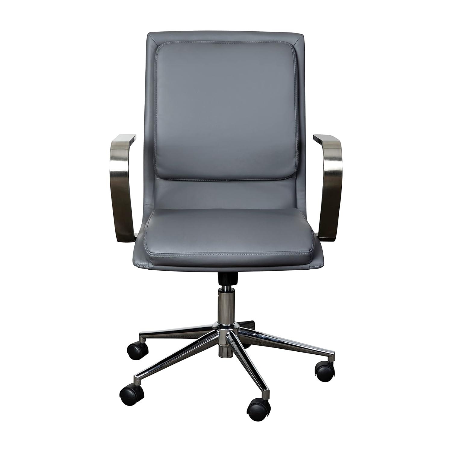 Flash Furniture Mid-Back Designer Upholstered Swivel Executive Office Chair with Armrests