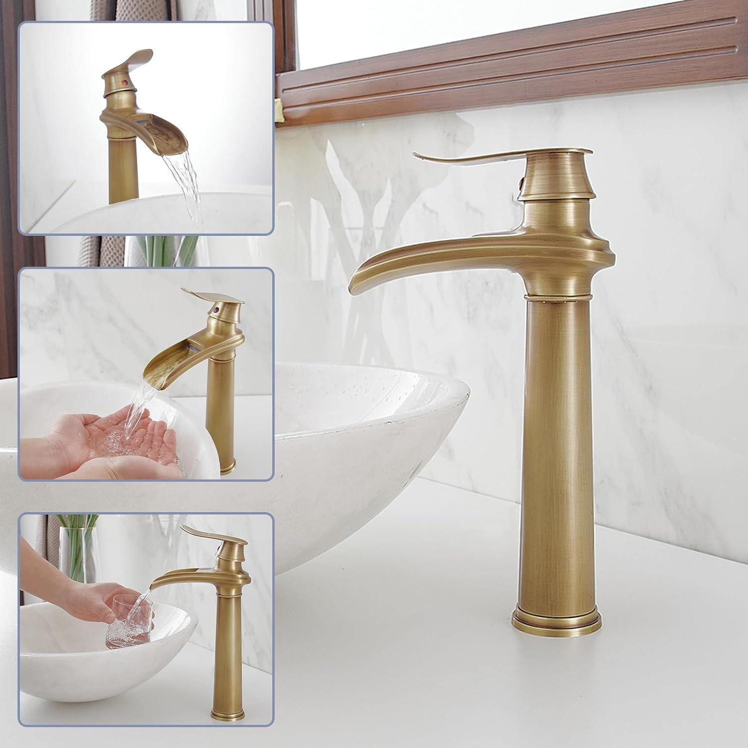 Vessel Sink Faucet Single-handle Bathroom Faucet with Drain Assembly