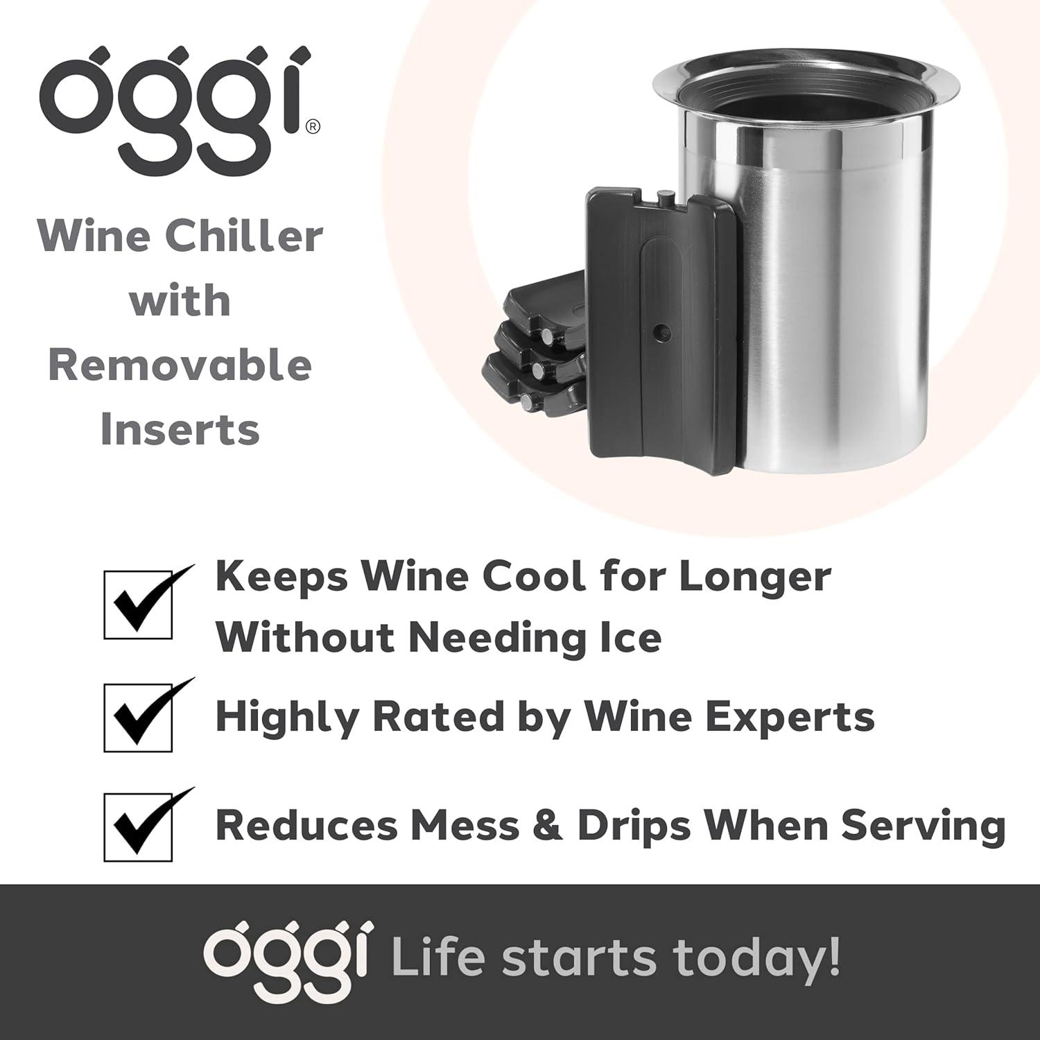 Oggi Barware Stainless Steel Wine Chiller