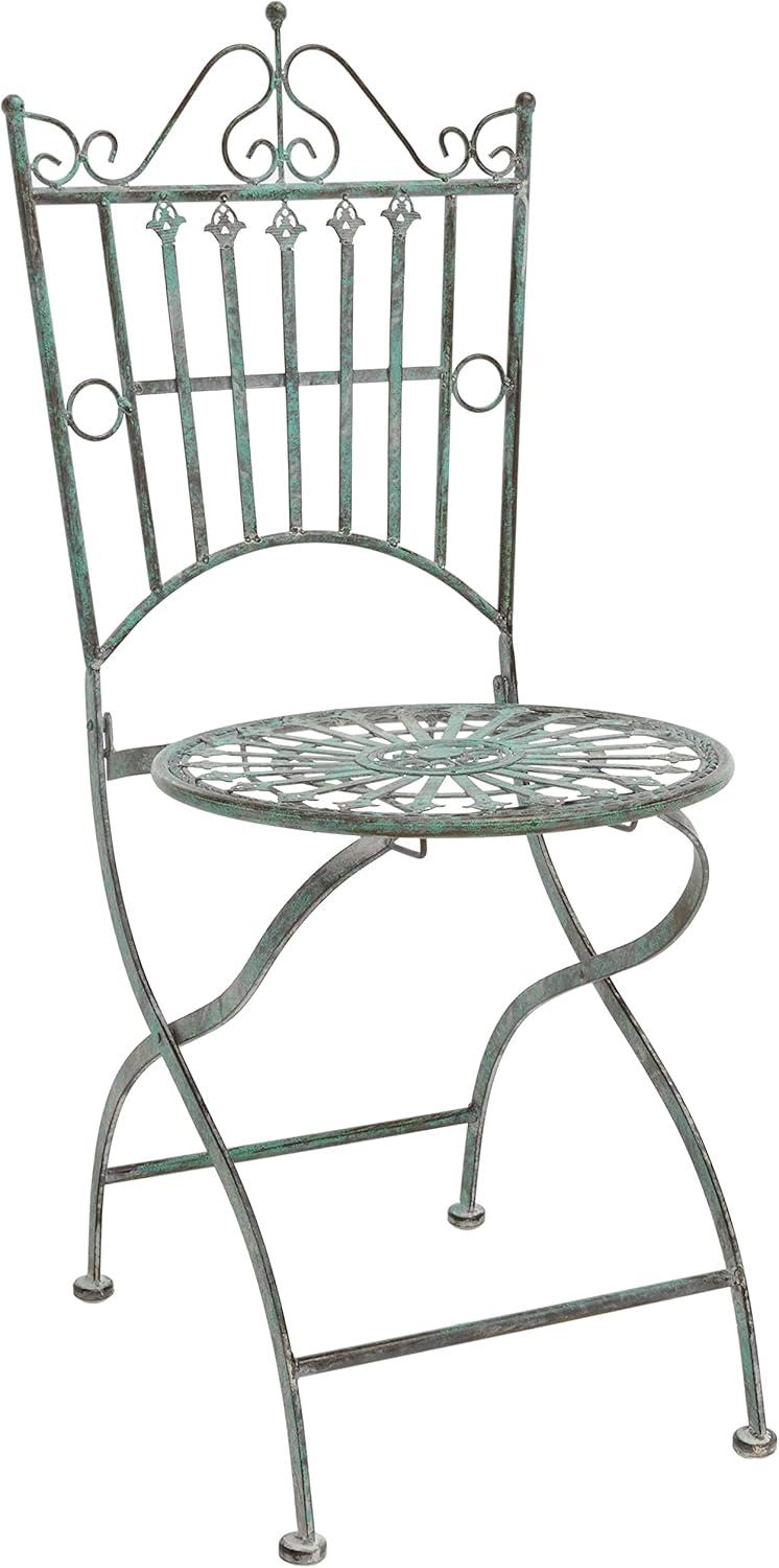Belen Bistro Set, One Table And Two Chairs - Outdoor - PAT5020 - Antique Dark Green - Safavieh