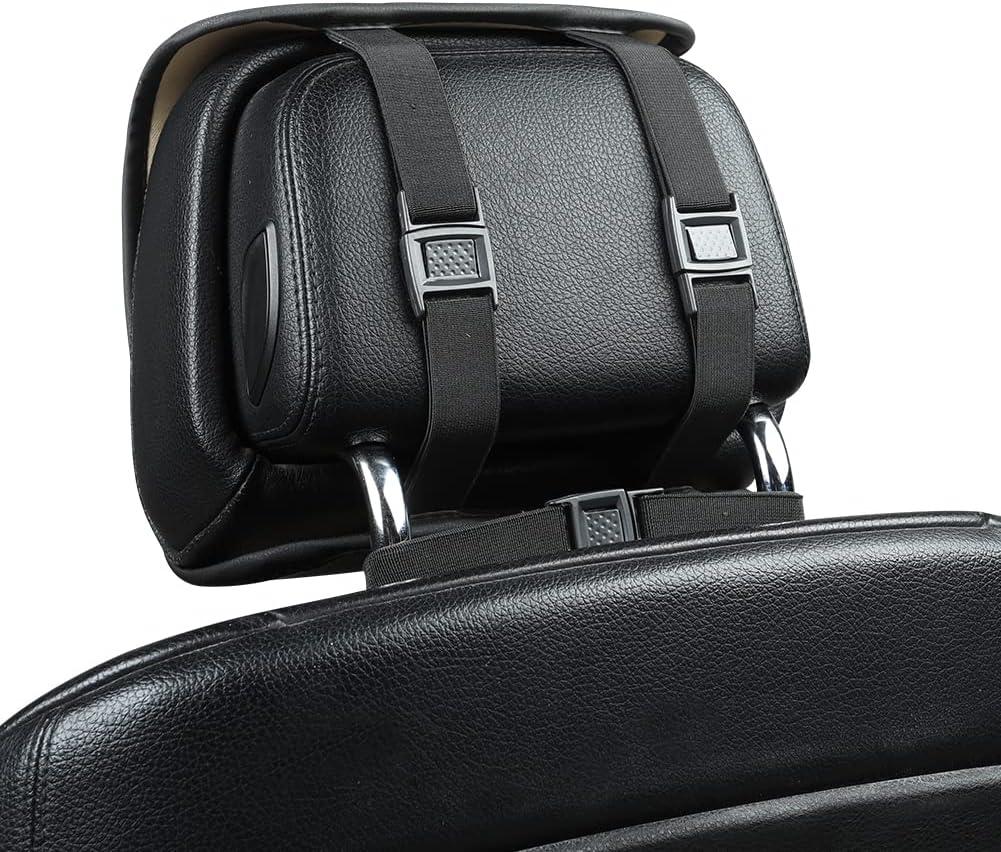 Ultra-Luxury PU Leather Car Seat Protection Cover Car Seat Cover for Most Four-Door Sedan&SUV,Single Seat Cover Without Backrest 1PCS (W 20.8× D 21× T 0.2inch) (3D-Beige)