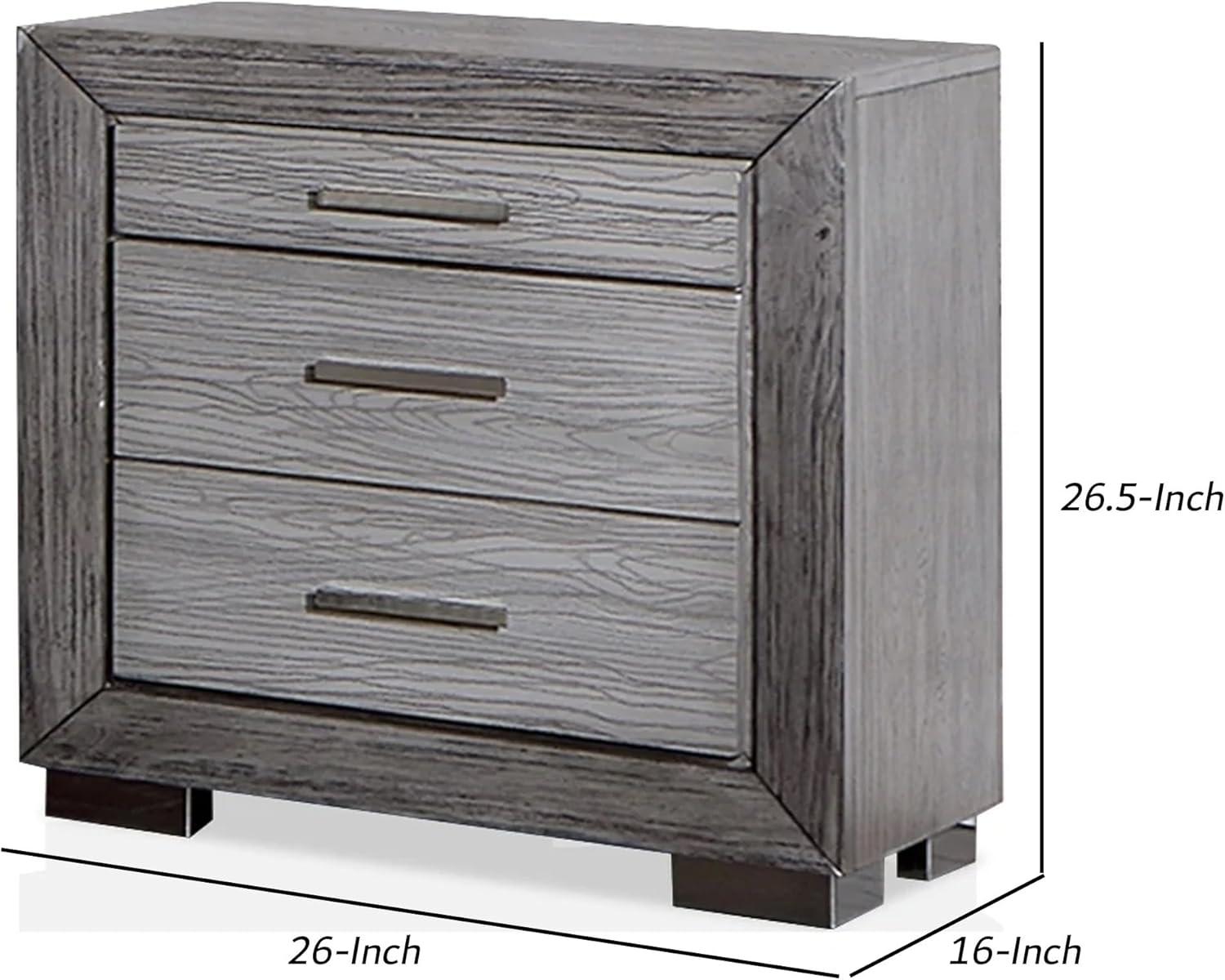 Benjara Reno 26'' W Solid Wood Nightstand