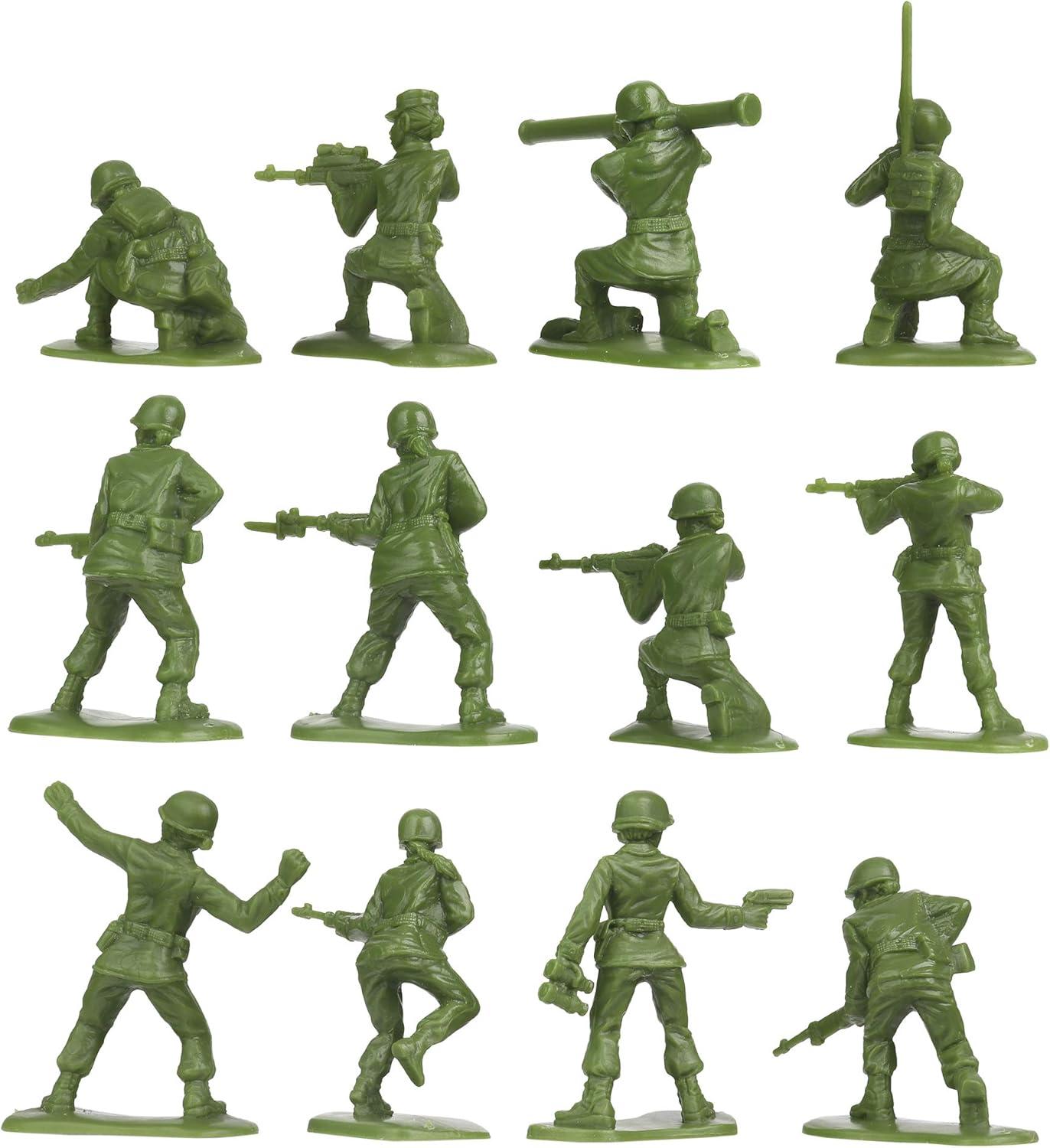 BMC Plastic Army Women - 36pc OD Green Female Soldier Figures - Made in USA