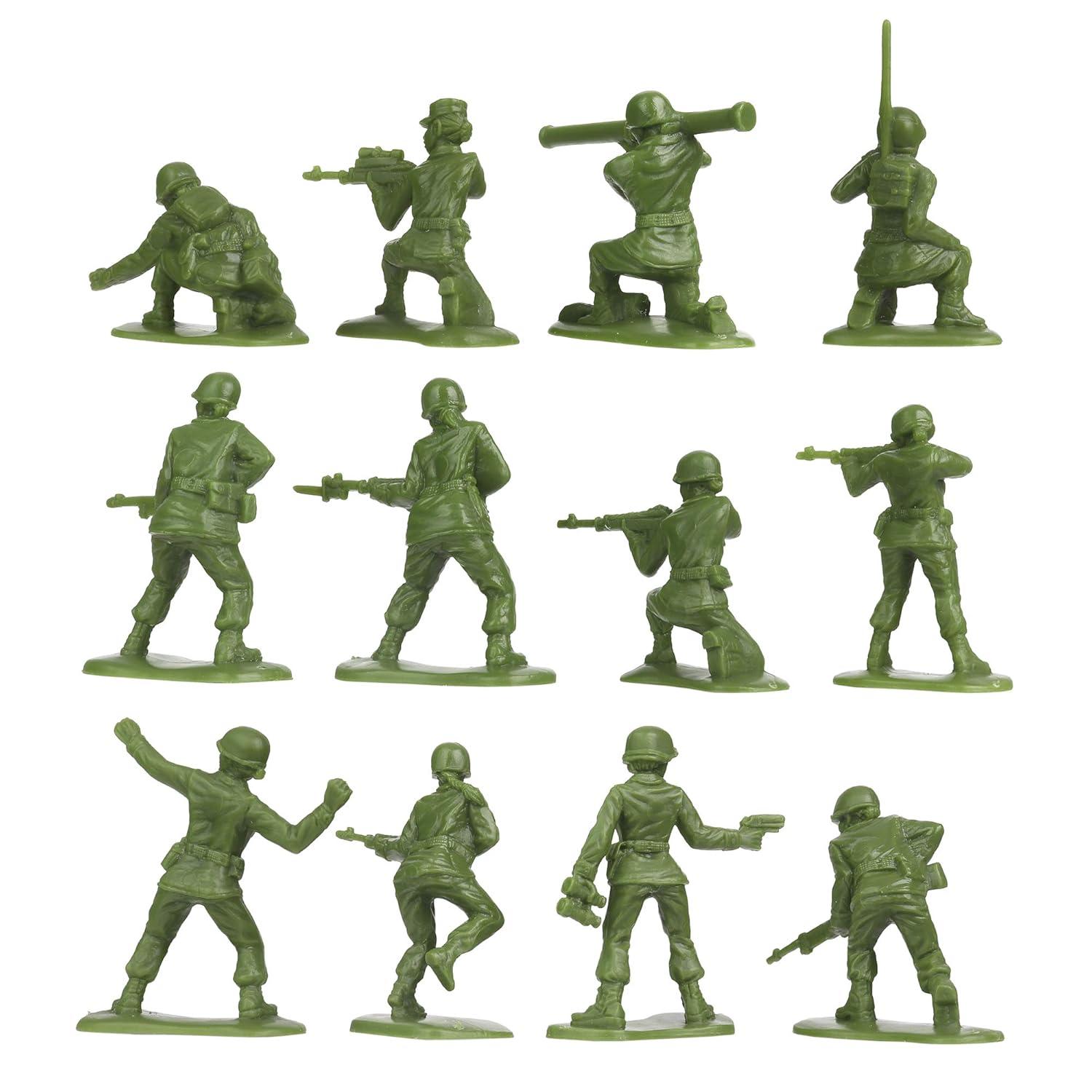 BMC Plastic Army Women - 36pc OD Green Female Soldier Figures - Made in USA