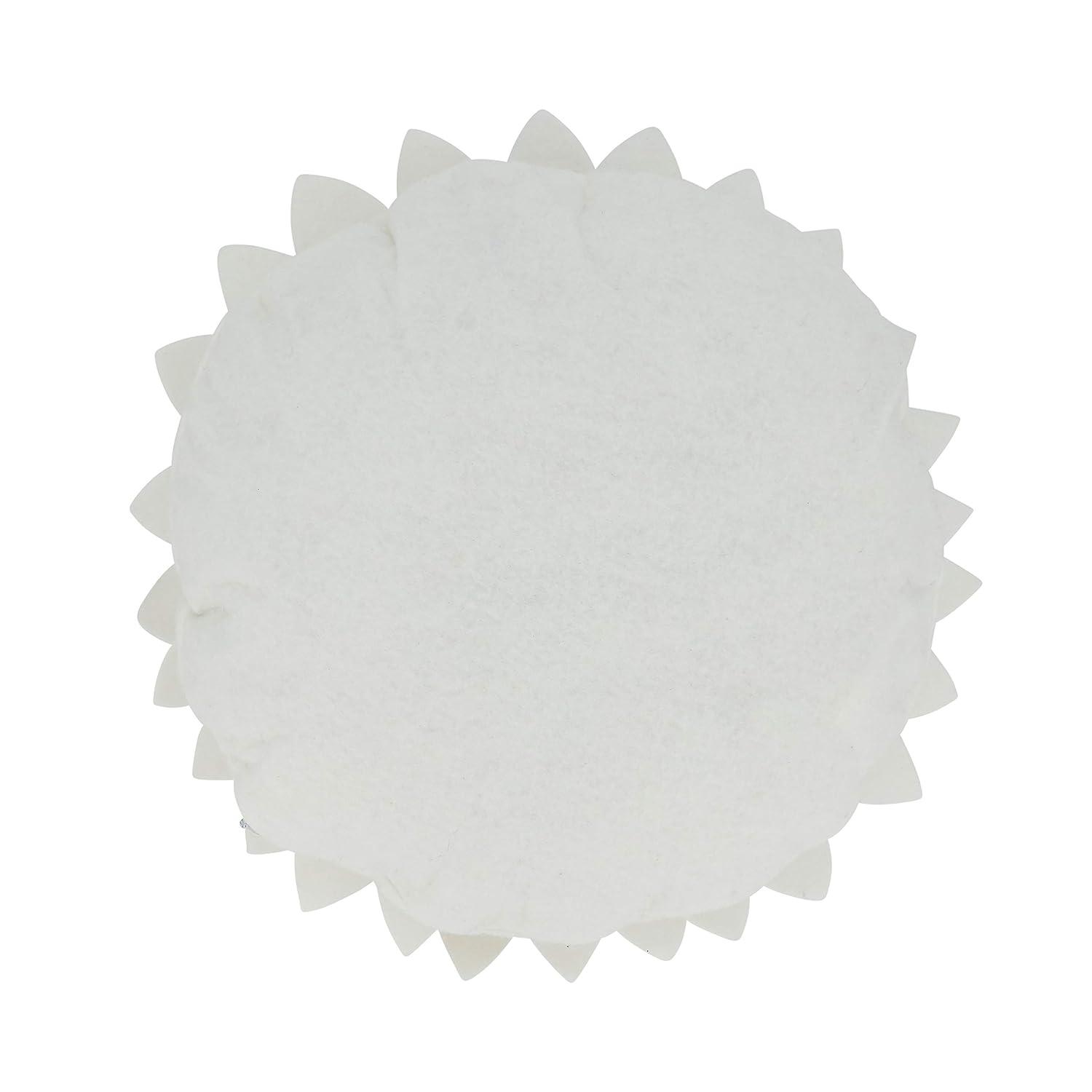 Saro Fleur De Jardin Collection Appliqued Throw Pillow