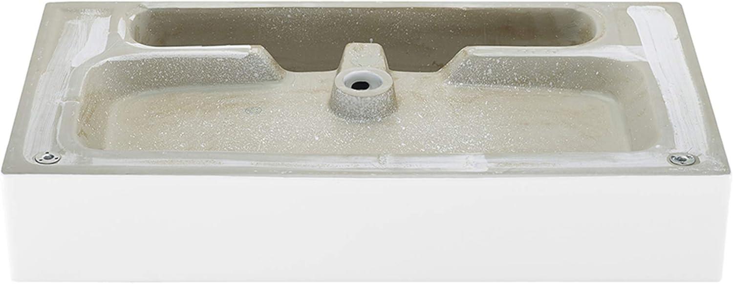 Claire 30 Ceramic Console Sink White Basin