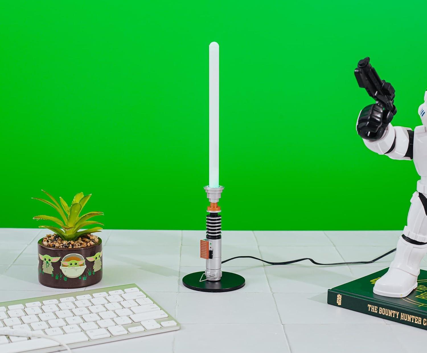 Ukonic Star Wars Luke Skywalker Mini Lightsaber Lamp 3.15â€ x 3.15â€