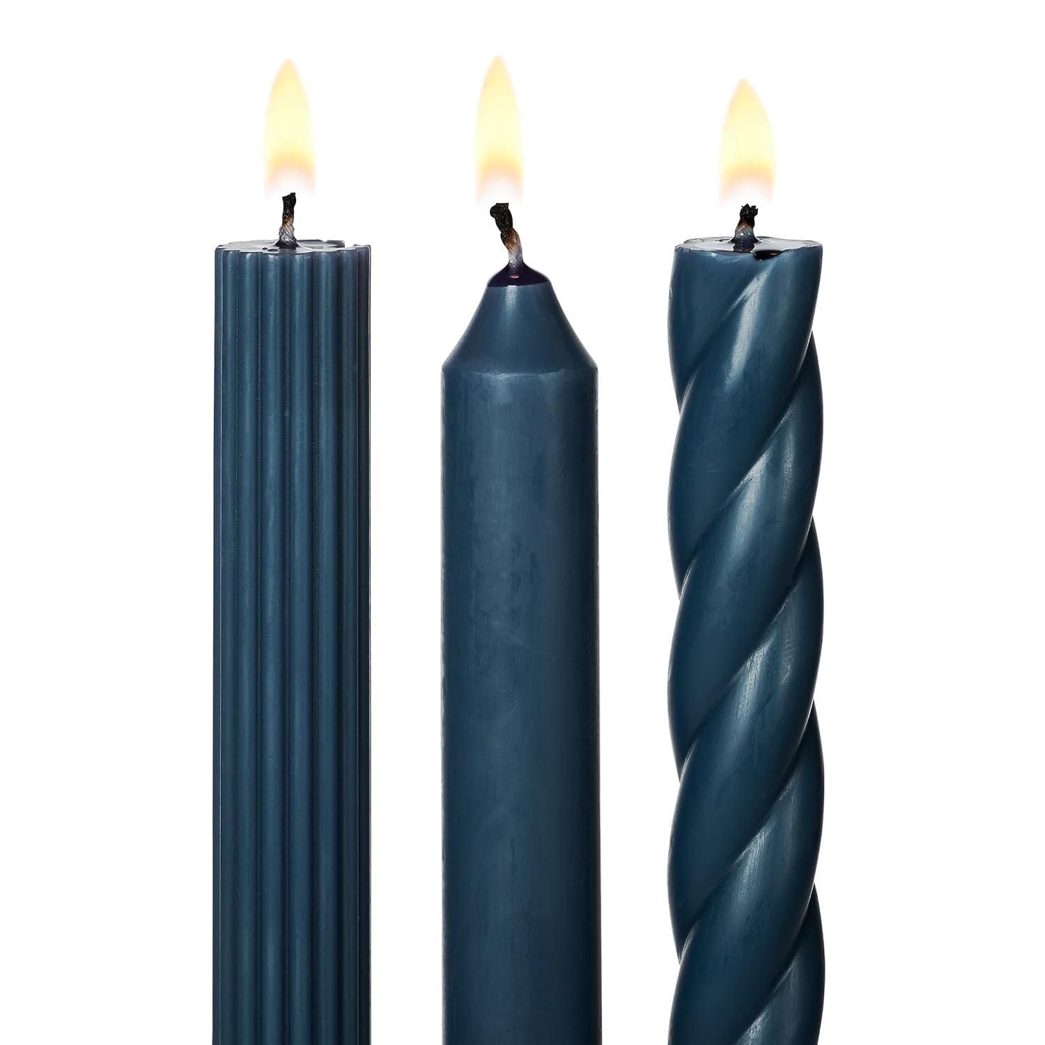 ILLUME Beautifully Done Unscented Assorted Candle Tapers 3-Pack