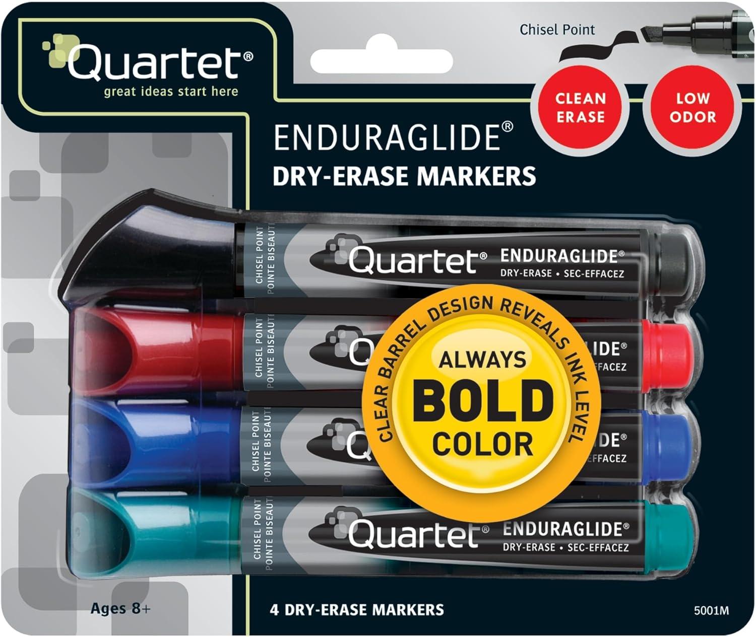 Quartet Dry Erase Marker Set,Bullet,PK4 5001-1MA